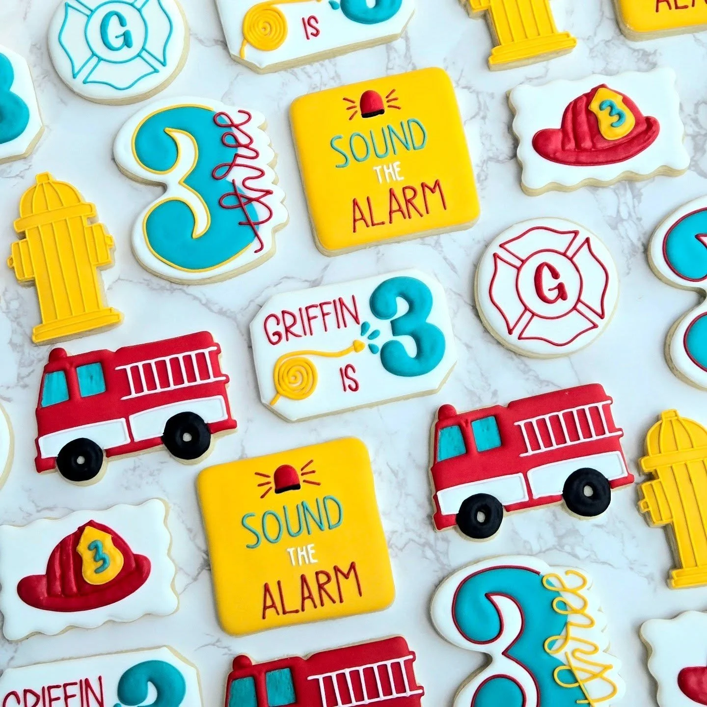 Griffin is about to turn 4 so it seems appropriate to finally share his 3rd birthday cookies!
.
.
.
#baking #sugarcookies #cookies #soundthealarm #birthdaycookies