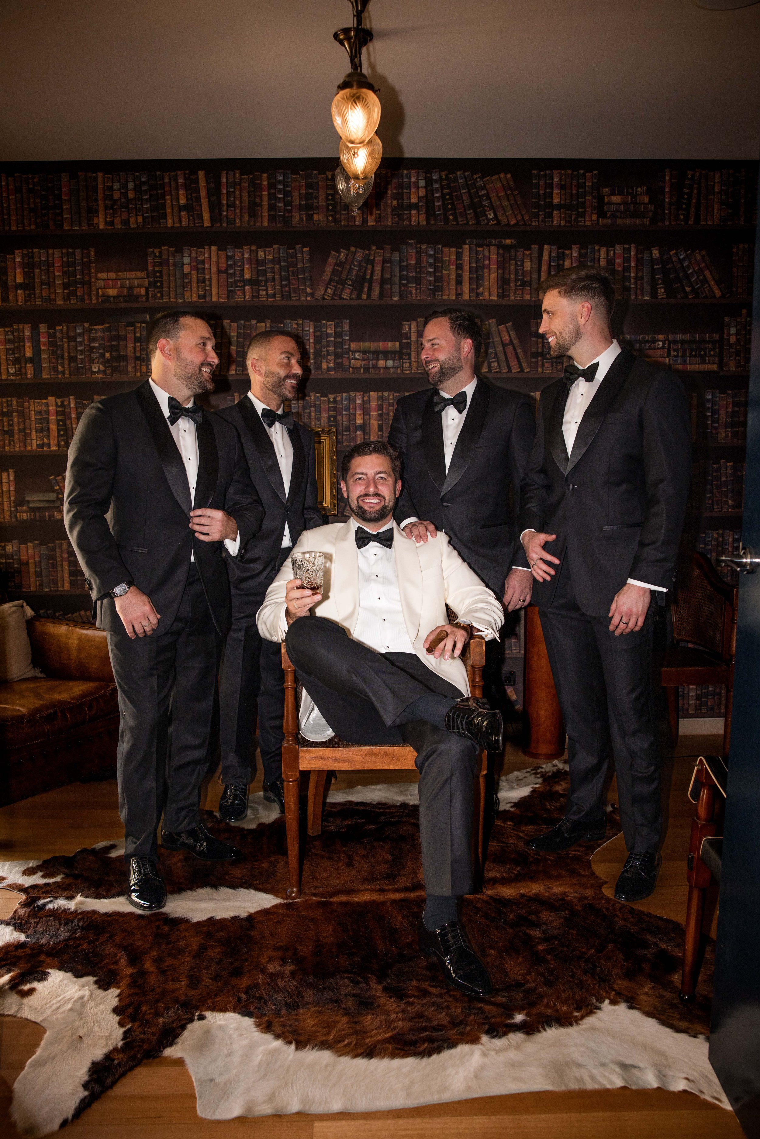 Relaxed groom preparations at a family property in Newport, capturing the candid moments before Chelsea and Jack’s Sydney wedding.