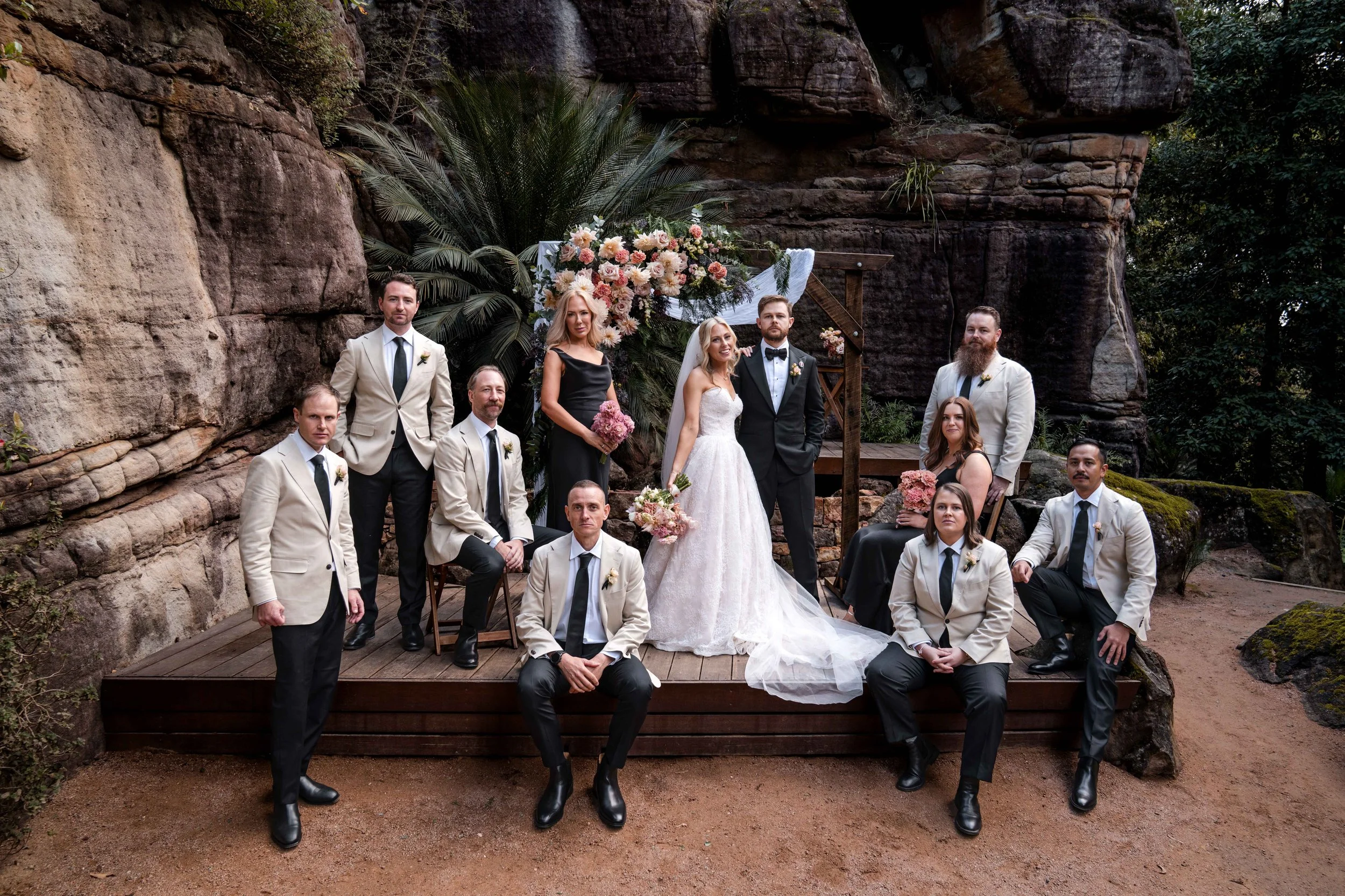 Hannah and Rohan’s three-day Kangaroo Valley wedding at Kangaroo Valley Bush Retreat, featuring an intimate ceremony at the iconic Rock Cathedral. A beautiful Southern Highlands wedding celebration surrounded by family, friends and the Australian bus