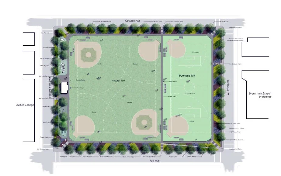 Harris Ballfields - New York (Thomas Balsley)