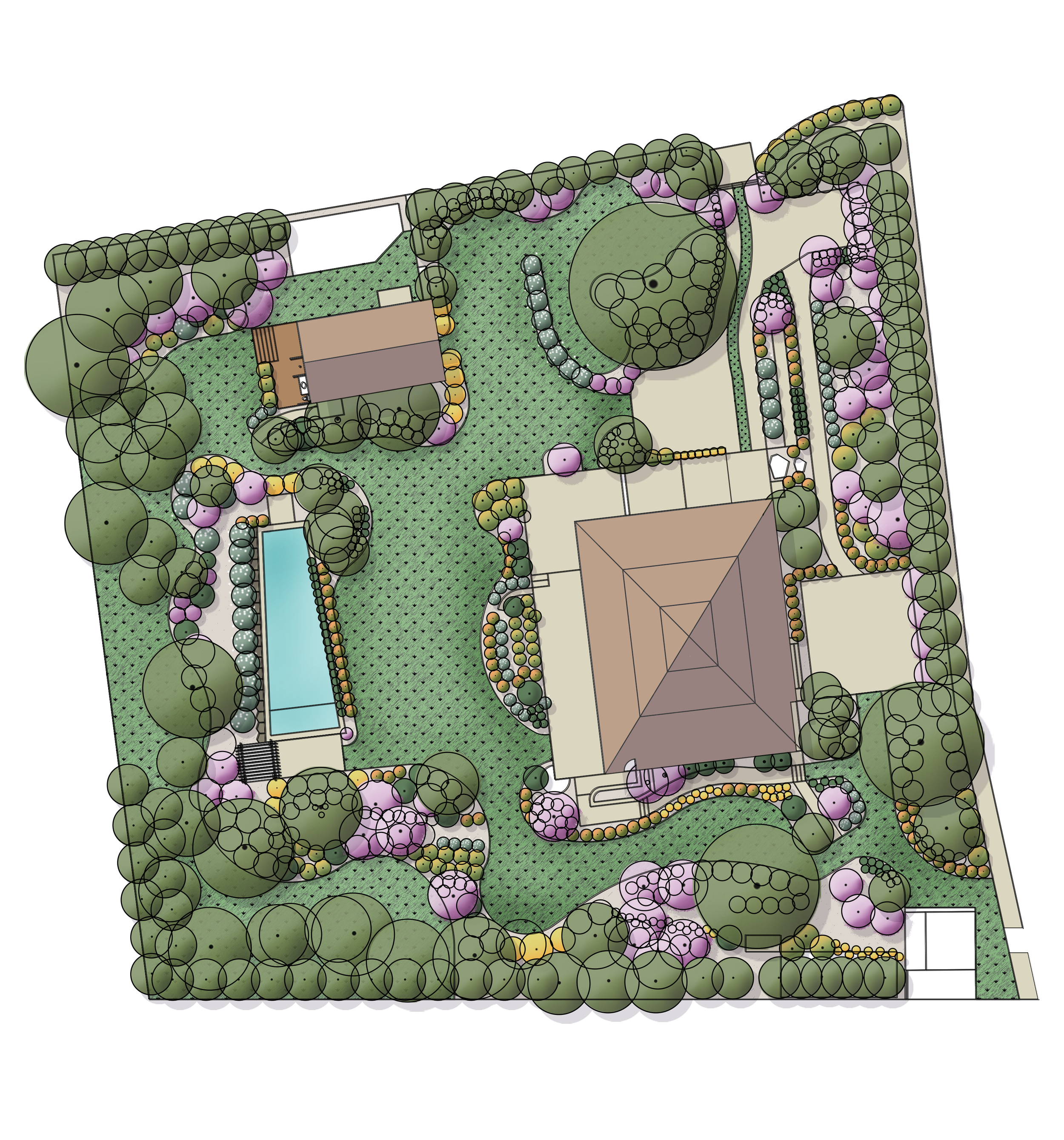 Residential Landscape Concept - Nevis