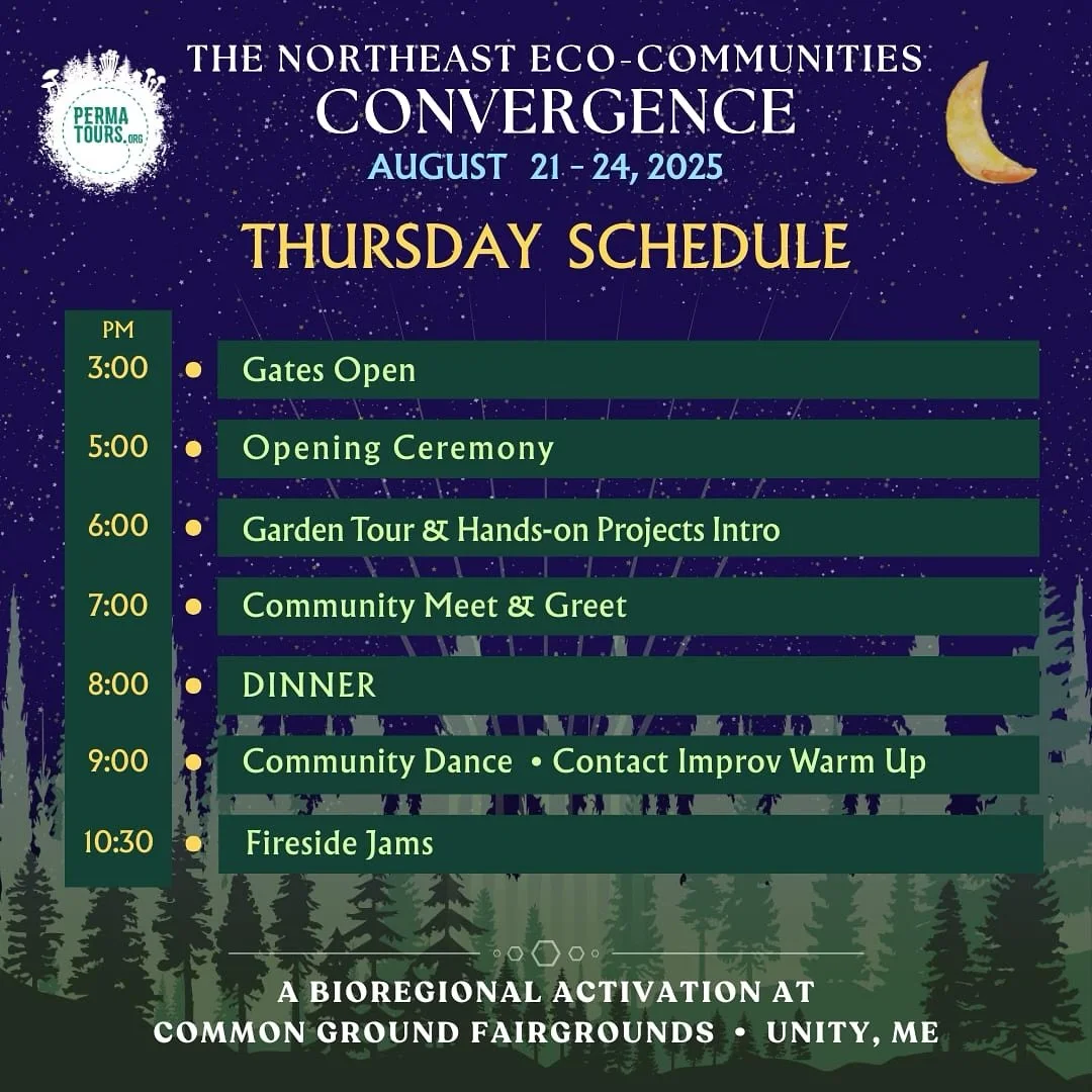 🌿✨ Mark your calendars for an unforgettable long weekend in Unity, Maine! ✨🌿

August 21&ndash;24, 2025 we&rsquo;ll gather at @mofga &lsquo;s Common Ground Fairgrounds for a one-of-a-kind convergence of people, projects, visions, and dreams &mdash; 