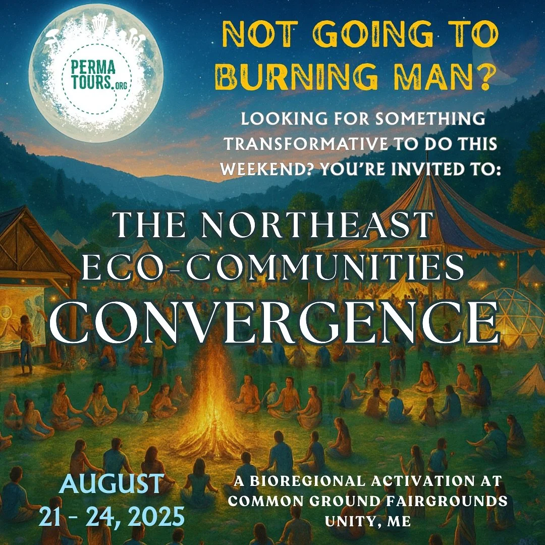 🔥✨ Burning Man transforms people.
The Northeast Eco-Communities Convergence transforms people &amp; place. 🌎🦋

Next weekend, August 21&ndash;24, 2025 at @mofga &lsquo;s Common Ground Fairgrounds in Unity, Maine, join a gathering rooted in art, cul