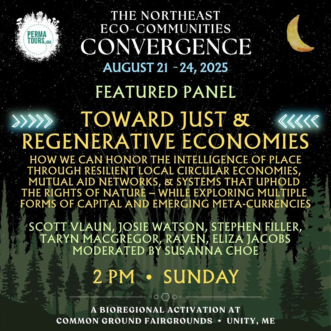🌍✨ FEATURED PANELS at the Northeast Eco-Communities Convergence ✨🌍
🗓️ August 21&ndash;24, 2025 | 📍 Common Ground Fairgrounds, Unity, Maine

We&rsquo;re thrilled to highlight two of our Sunday featured panels, bringing together incredible voices f