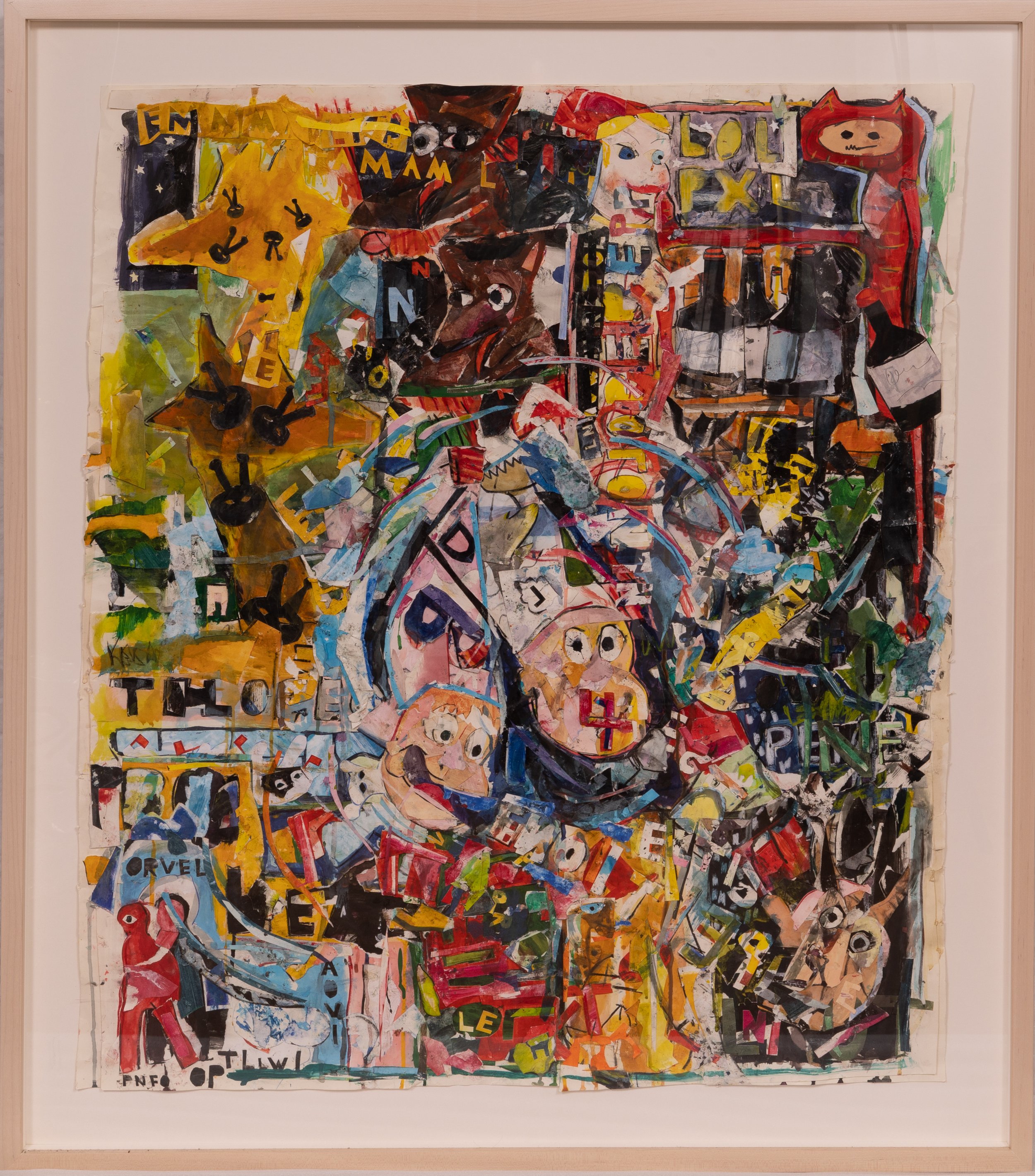 "Dreams of Suenos" Mixed Media Collage on Paper, 50" x 42", 2012
