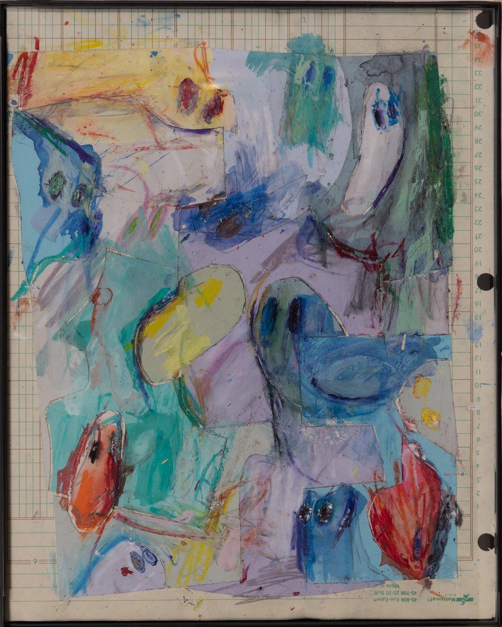 "Untitled" Mixed Media on
Paper Collage, 8" x 10", 2021