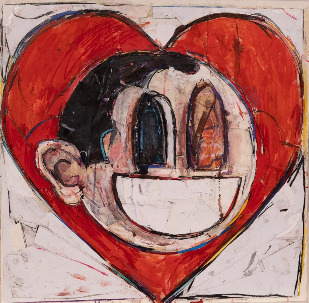 "Blinded By Love" Mixed Media Collage on Panel, 24" x 24" , 2017