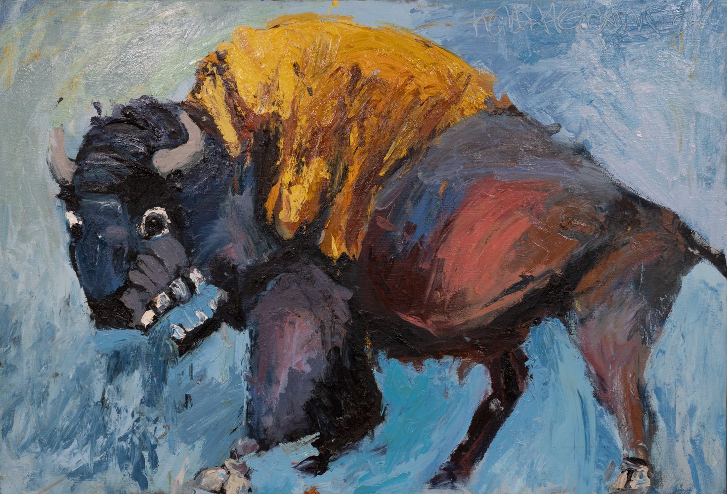 "American Buffalo" Oil on Canvas, 26" x 38", 2006