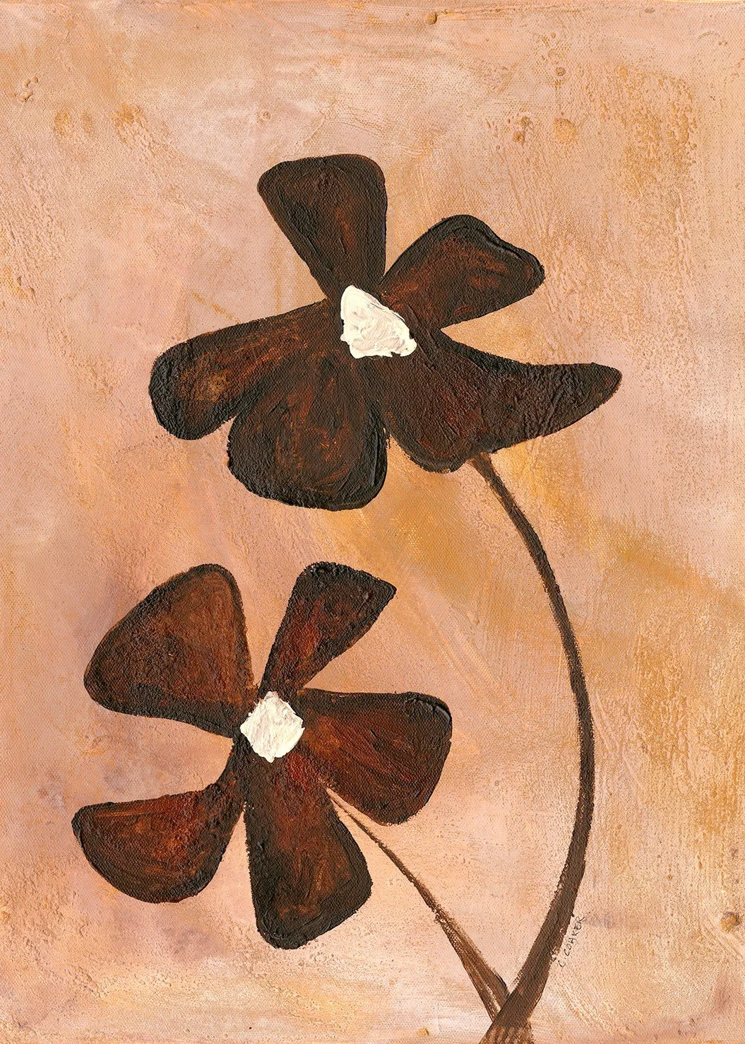 PRINT - BROWN COLLAR FLOWER.jpg