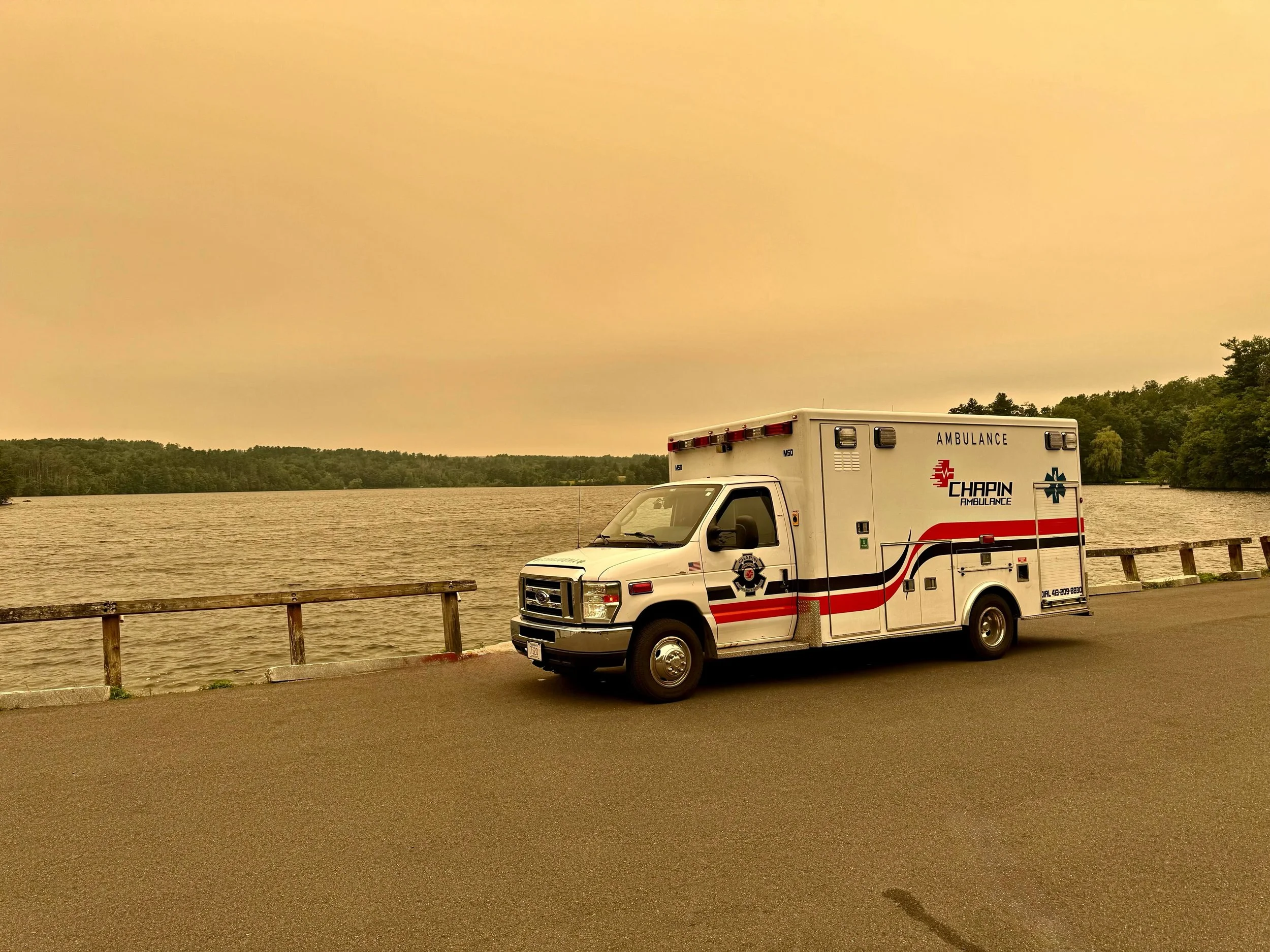 🚑🌫️ No filter&mdash;this is the air we&rsquo;re experiencing today in Western Massachusetts due to smoke from the Canadian wildfires.

Chapin Medic 50 was out in the Berkshires today and managed to capture this incredible photo. The haze stretching