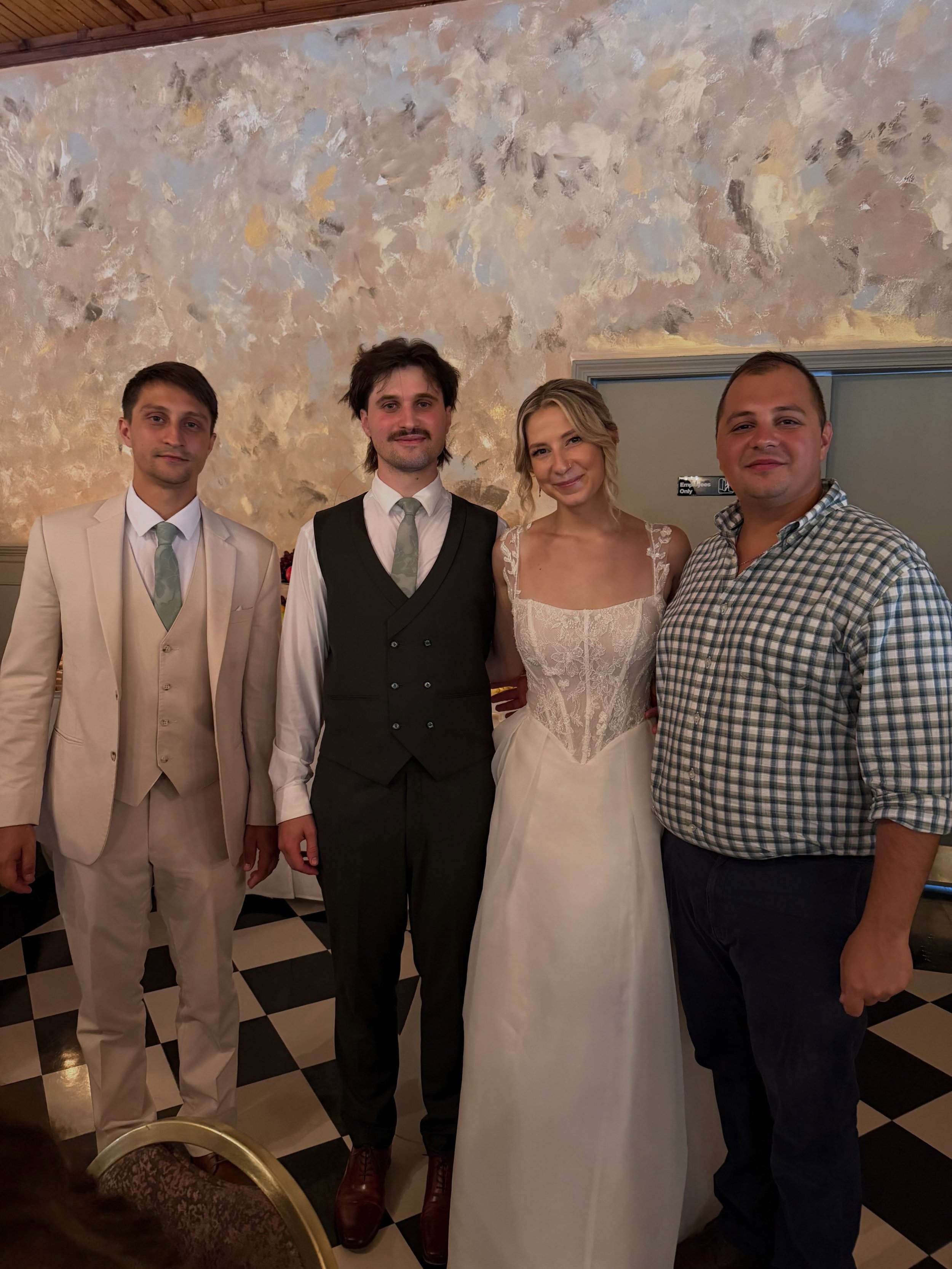 Celebrating a beautiful day for two wonderful people! 🥂💍

Chief Pavel Gut and Chief Alex Gut of Chapin Ambulance, alongside Chapin&rsquo;s Hospital Liaison, Dan Pavlyuk, and his beautiful bride, Irina. ❤️

Today was especially meaningful as Chief A