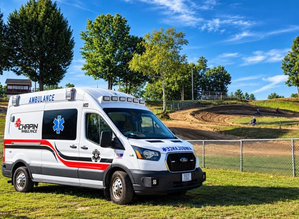 What&rsquo;s Chapin up to today? 🚑

It&rsquo;s a busy Saturday for the Chapin team!

🏁 Medic 10 is out at The Wick covering motocross today. Chiefs Pav &amp; Alex Gut are even getting some ride time in &mdash; sitting on the tailgate watching our f