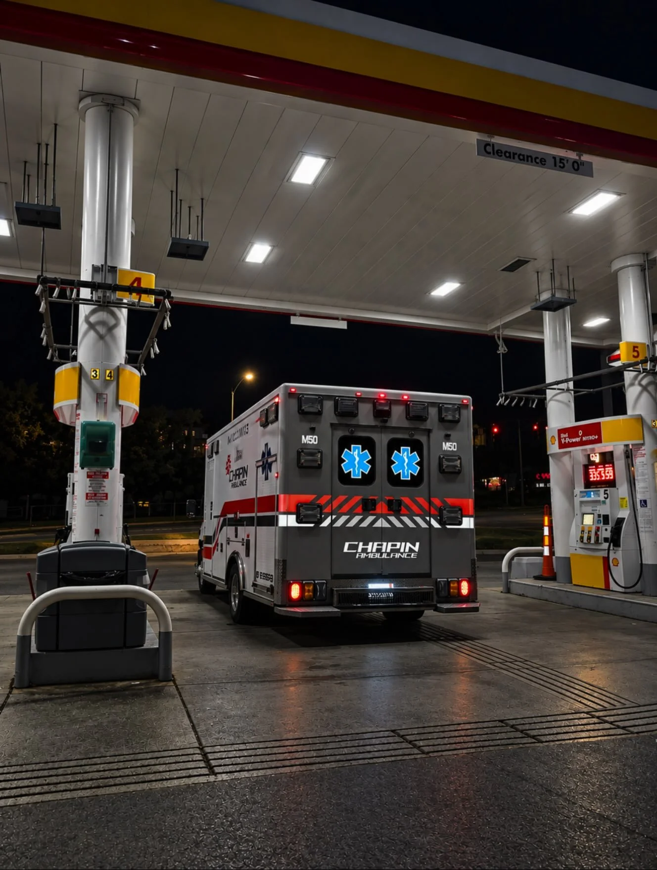 🚑 The last stop of the shift! ⛽️

The calls may be done, but the shift isn&rsquo;t over just yet!

📝 Reports completed.
🧼 Ambulance cleaned and ready.
💉 Supplies restocked.
⛽ Fuel tank topped off.

The gas pumps are often the final stop before ca