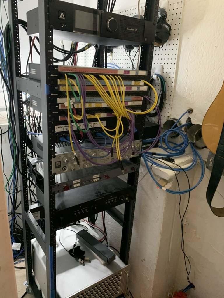 Machine Room equipment rack before...