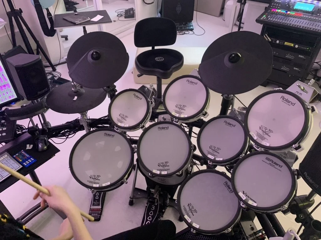 A custom-designed TD50X Drum Module layout in Studio 2