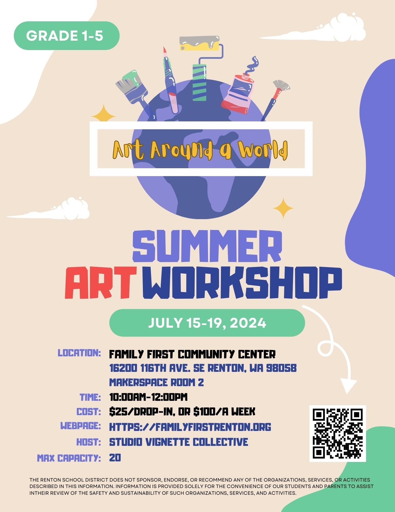 Art Around the World: Summer Art Workshop
