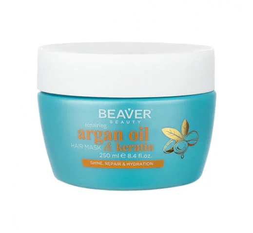 Beaver Argan Oil & Keratin Repairing Mask