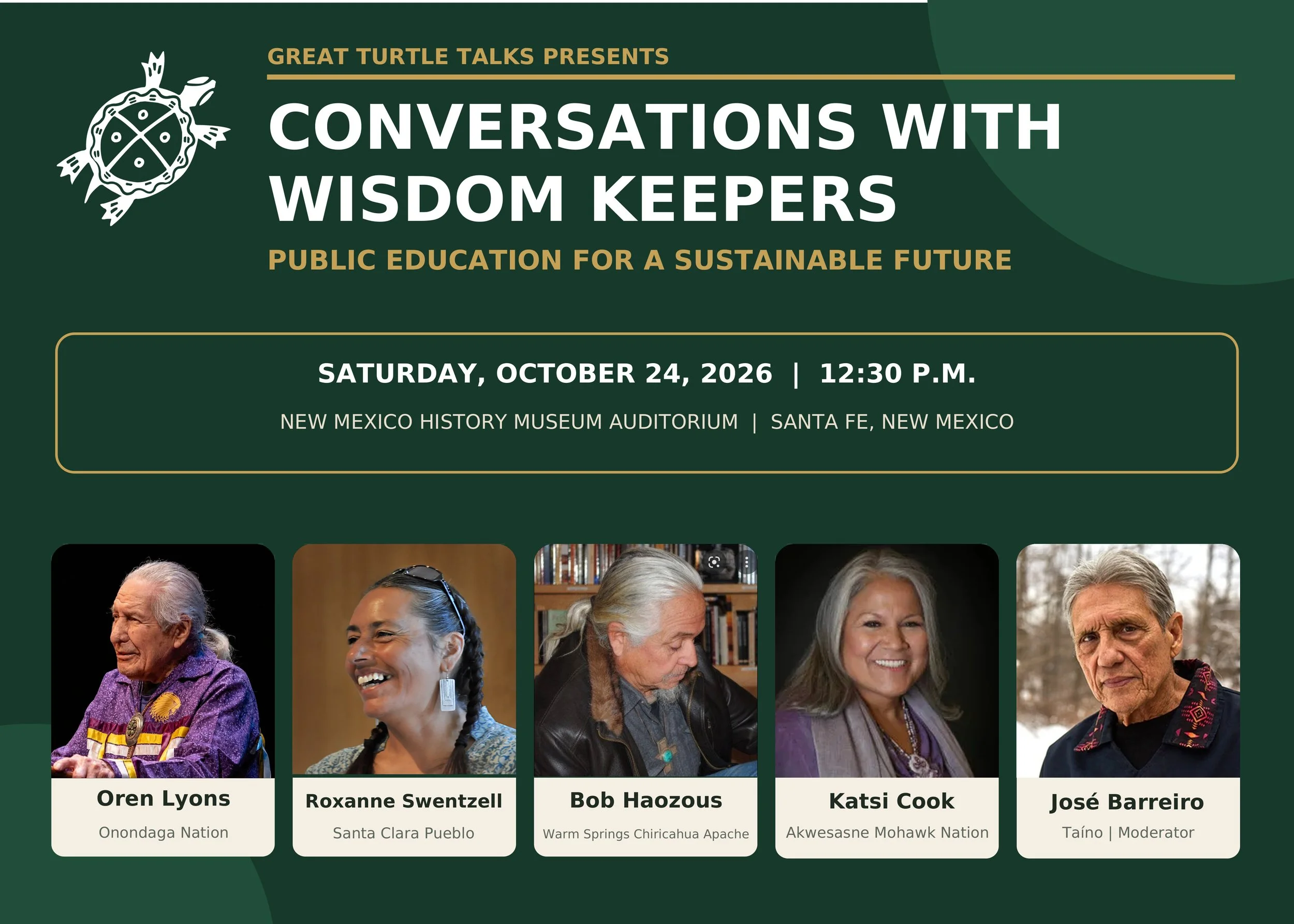 Great Turtle Talks: Conversations with Wisdom Keepers