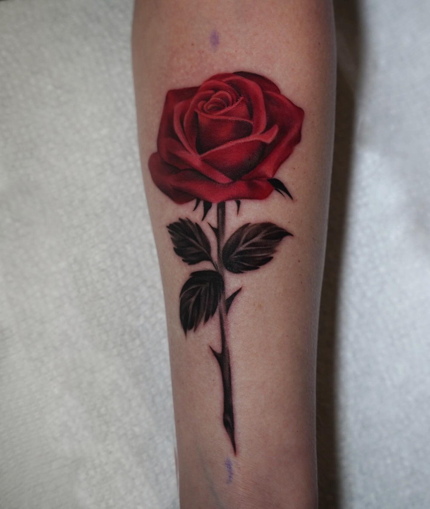 Classic single red rose 🥀🌹 Now booking for floral tattoos June-July 🥰 Booking form linked in bio ⬆️
|
|
|
|
|
#rosetattoo #redrose #colortattoo #flowertatoo #floraltattoo #thorn #armtattoo #tattooidea #tattoodesign #realismtattoo #realistictattoo 