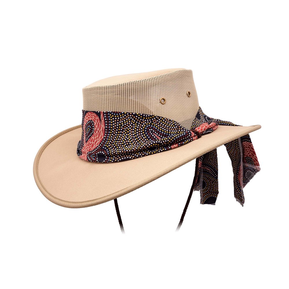 1047BE - Ladies Canvas Drover - Beige — Barmah Hats Australia