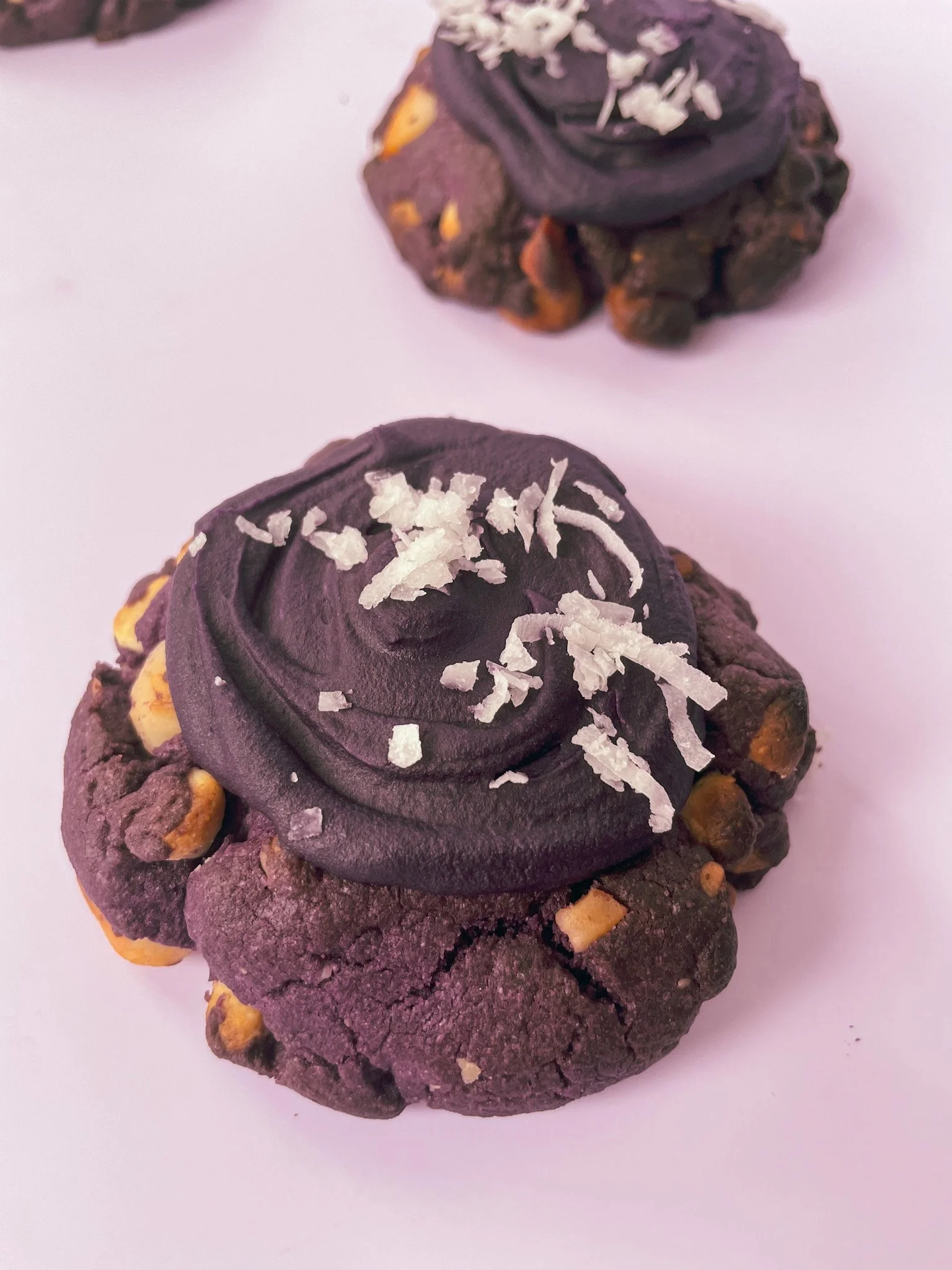 Ube Macadamia Cookie box of 6