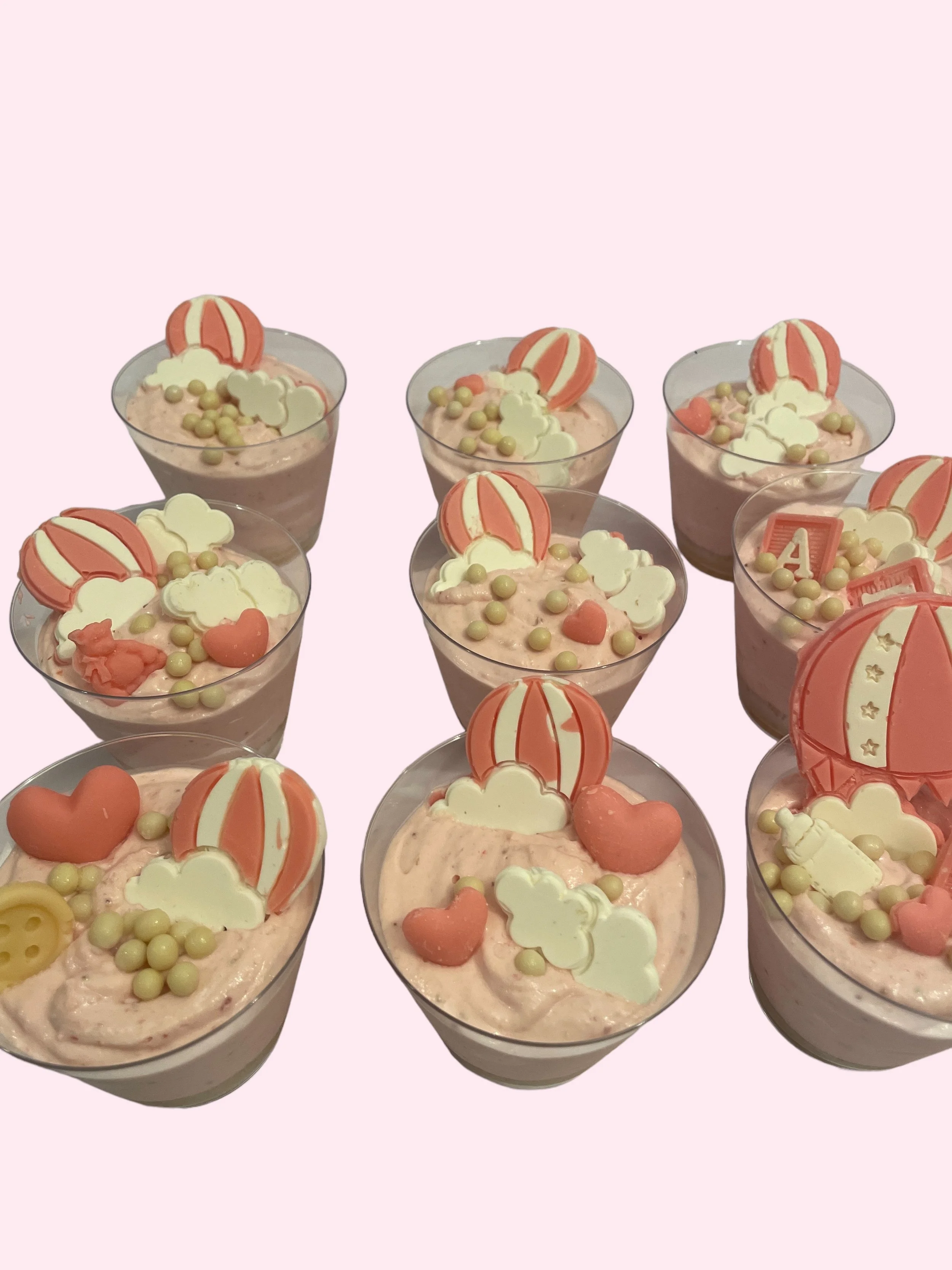 Strawberry cheesecake cups - 9 cups