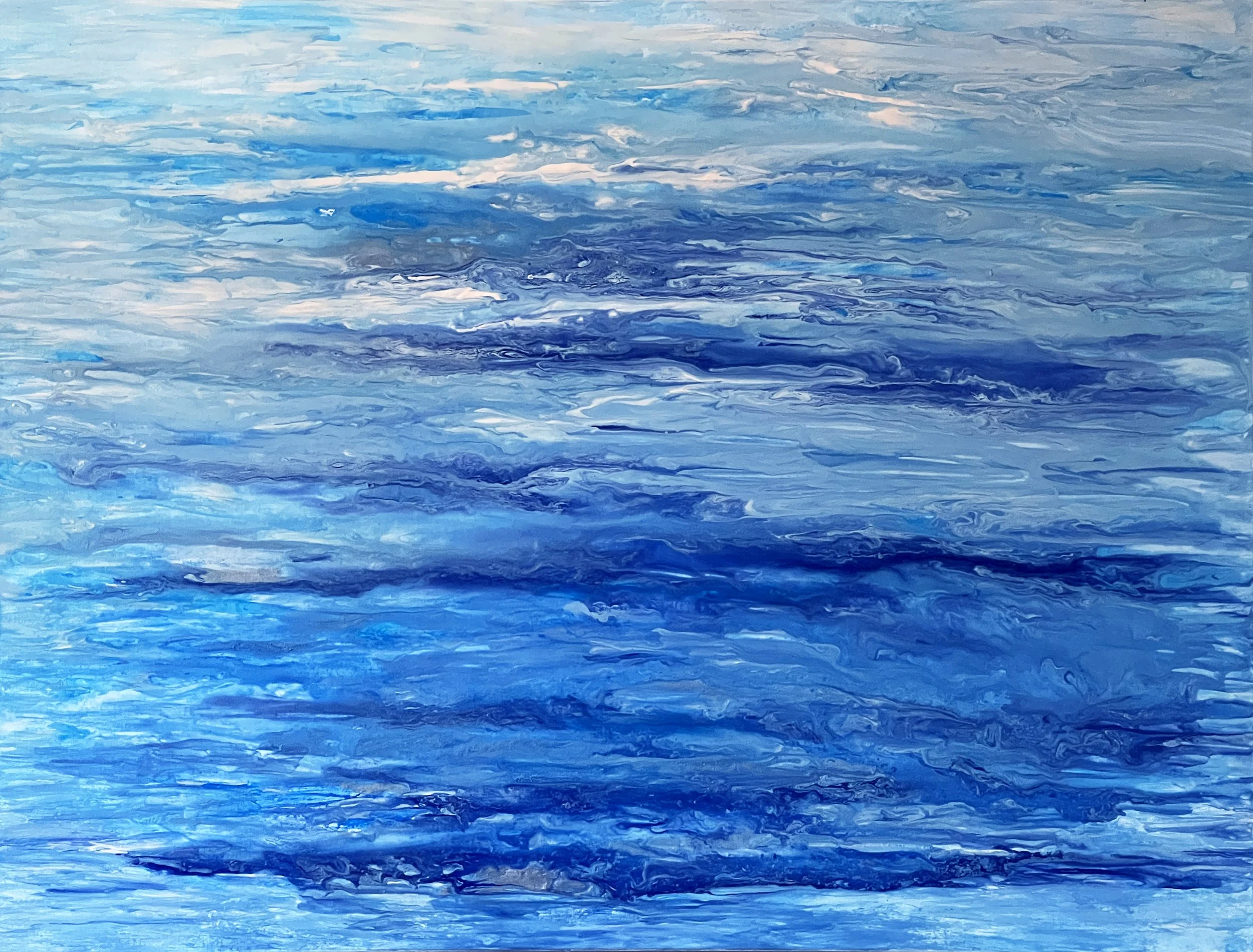 Tranquility 48x36x1.5 Acrylic, Dry Pigments and Ink.JPG