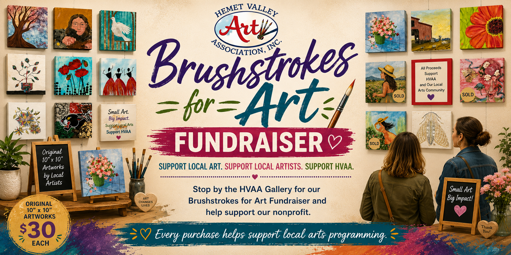 Brushstrokes for Art Fundraiser 