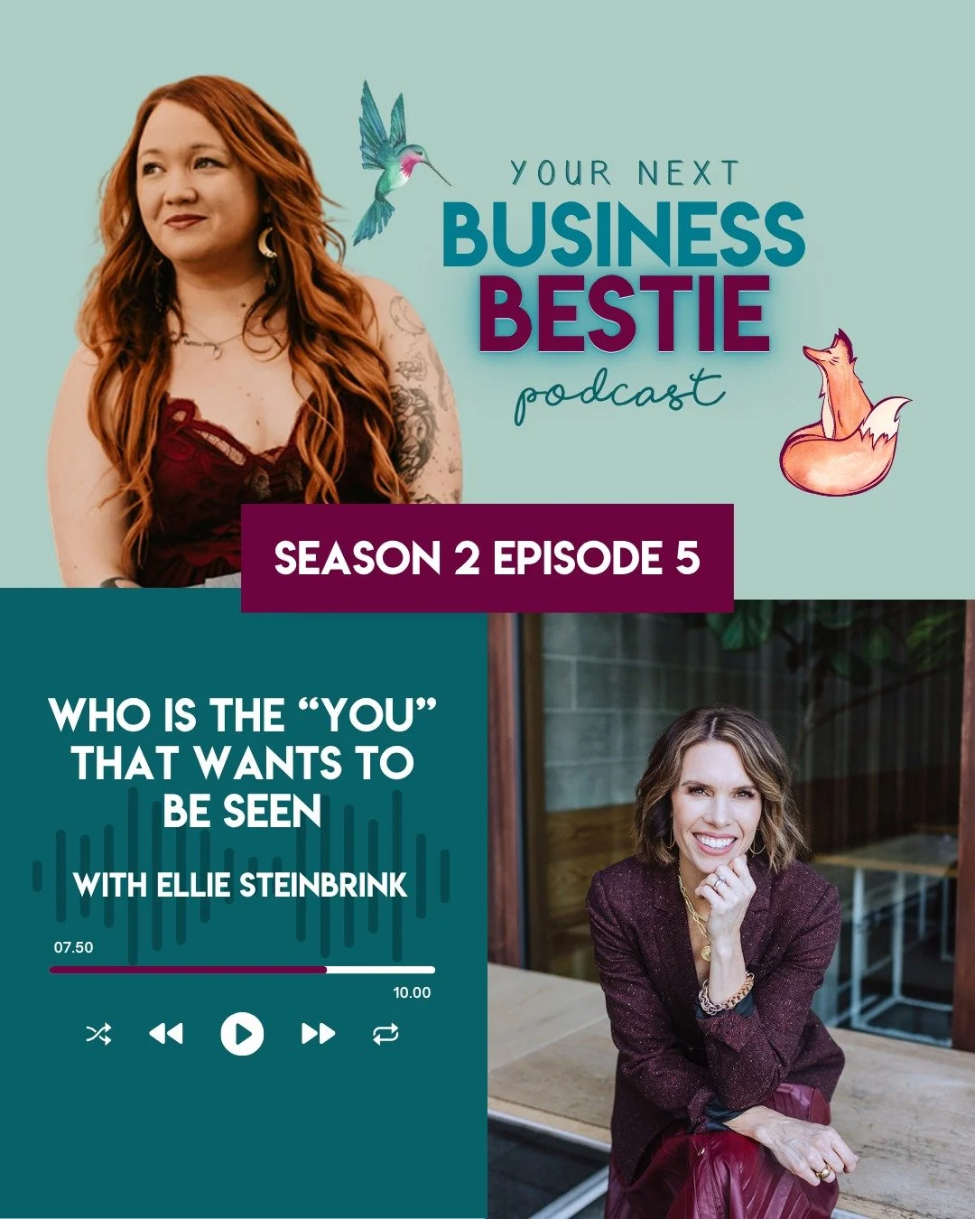 New episode! I sat down with stylist + brand coach Ellie Steinbrink to talk about inside-out style, being seen for who you really are, and pricing your work with self-trust. We cover the leap from corporate to entrepreneurship, the trap of overstuffe
