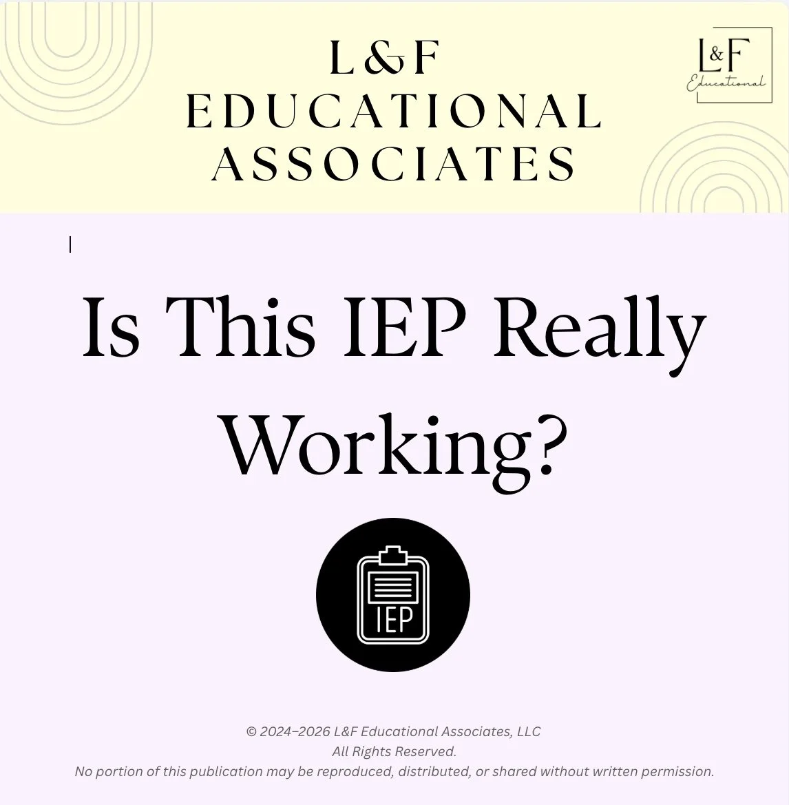 Is This IEP Really Working? Clarity Toolkit™