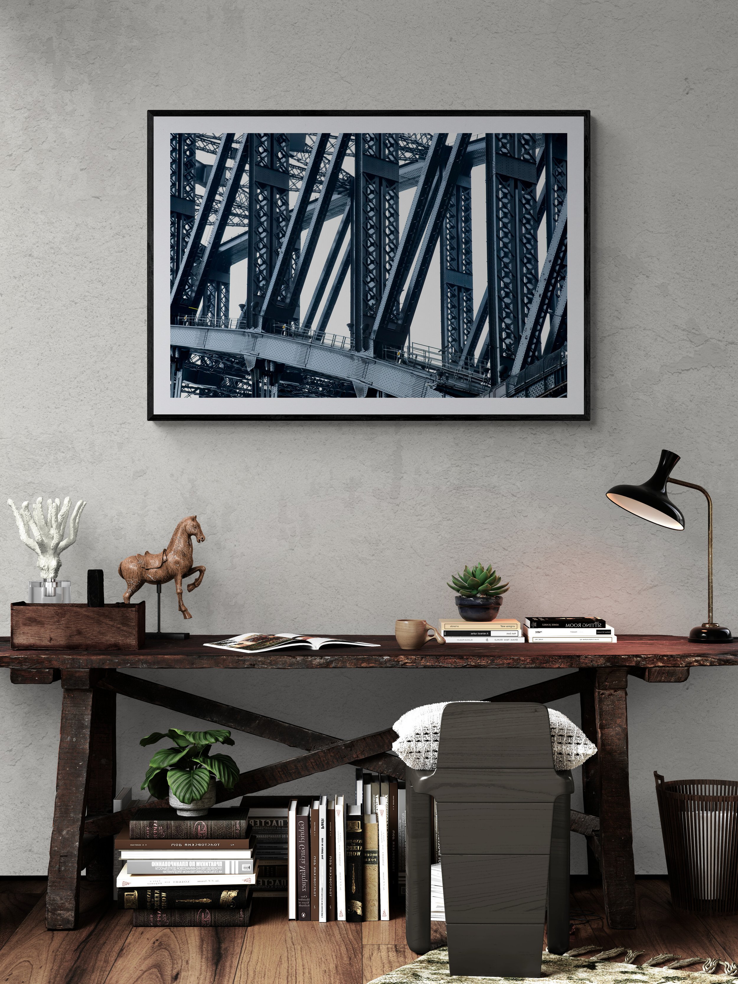 Sydney Harbour Bridge (Detail) 120x80 5cm Border Black Frame.jpg