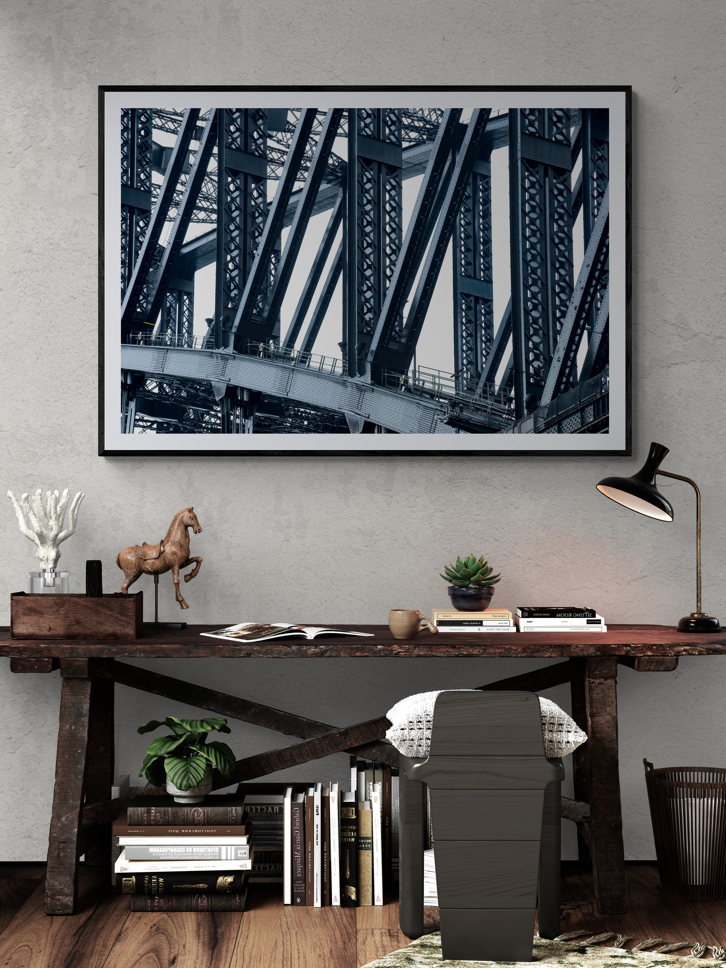 Sydney Harbour Bridge (Detail) 150x100 5cm Border Black Frame.jpg