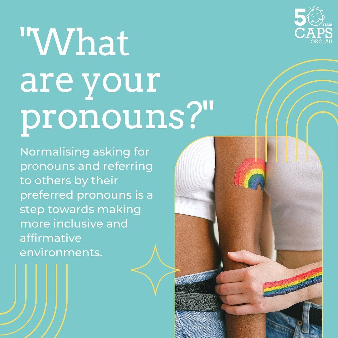 Normalising asking for and sharing pronouns is a great step towards creating affirmative and inclusive spaces.

As pride month comes to an end, it&rsquo;s important to remember that affirmative and welcoming practices should continue all year round!
