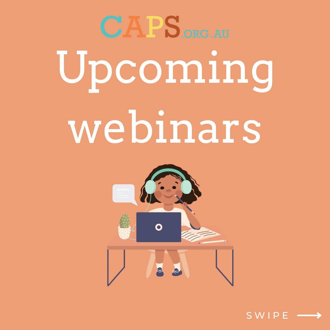 What's on at CAPS? 🎉

We have four exciting webinars coming up this May. Learn about teaching personal safety skills, creating a child safe culture, and more!

Head to the #linkinbio to purchase your tickets.

#safesupportedloved