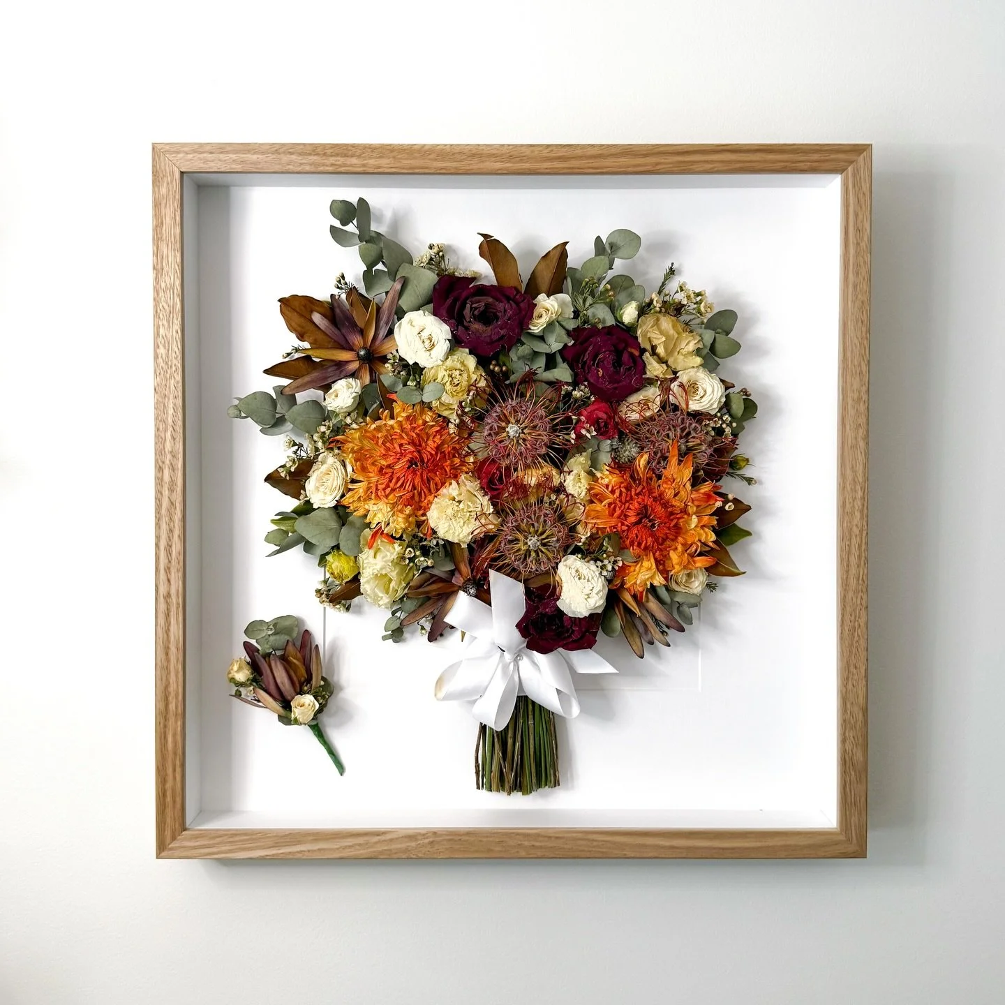 Esther&rsquo;s bouquet once held on the most meaningful day of her life, now lives on preserved forever in time 🧡

Her hubby&rsquo;s buttonhole, captured alongside - a quiet reminder of a love that speaks volumes without words. Esther also chose to 