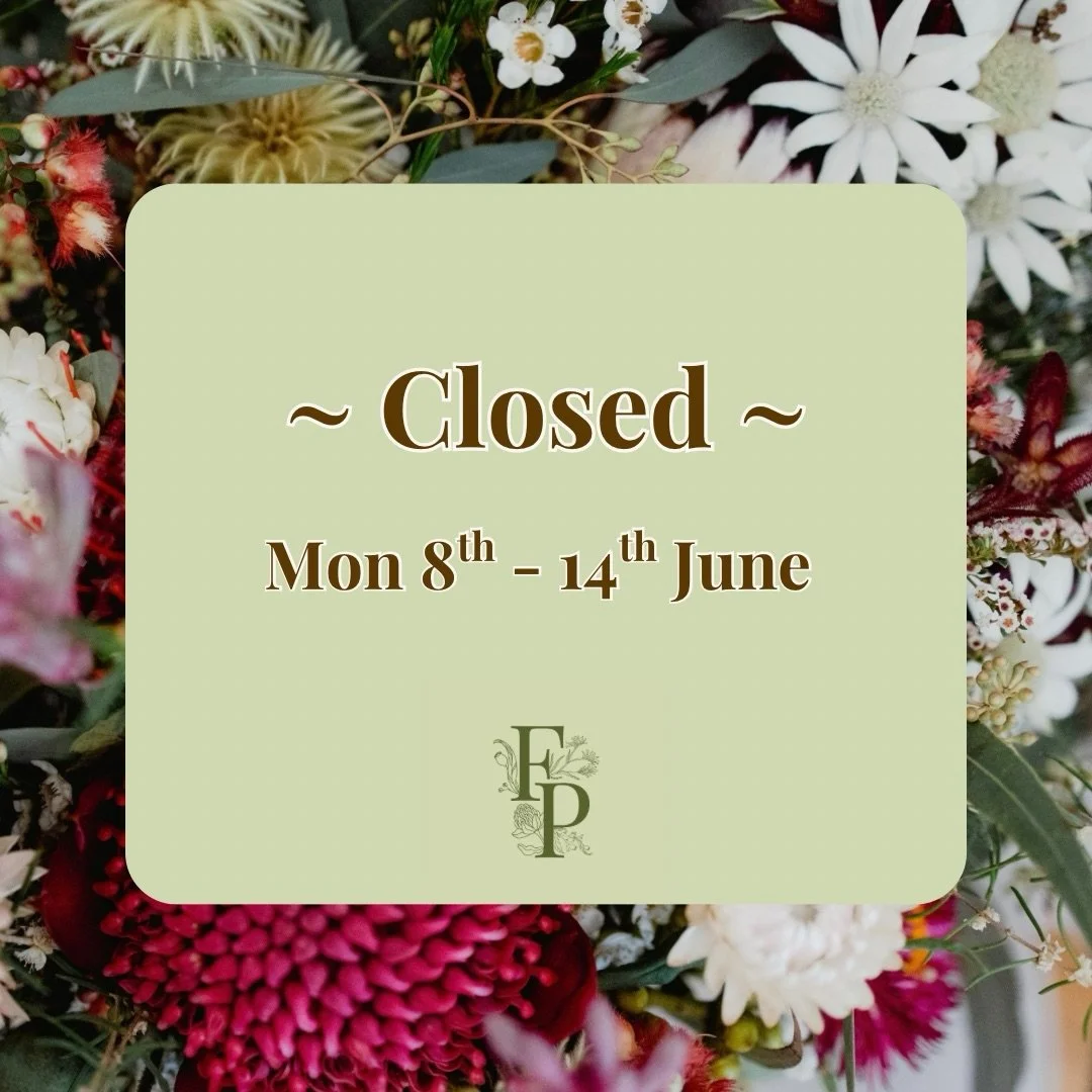 Closed this week, for a well needed break. I&rsquo;ll be back next Monday as normal 🌸🤍

Keely 
FPF 🌿