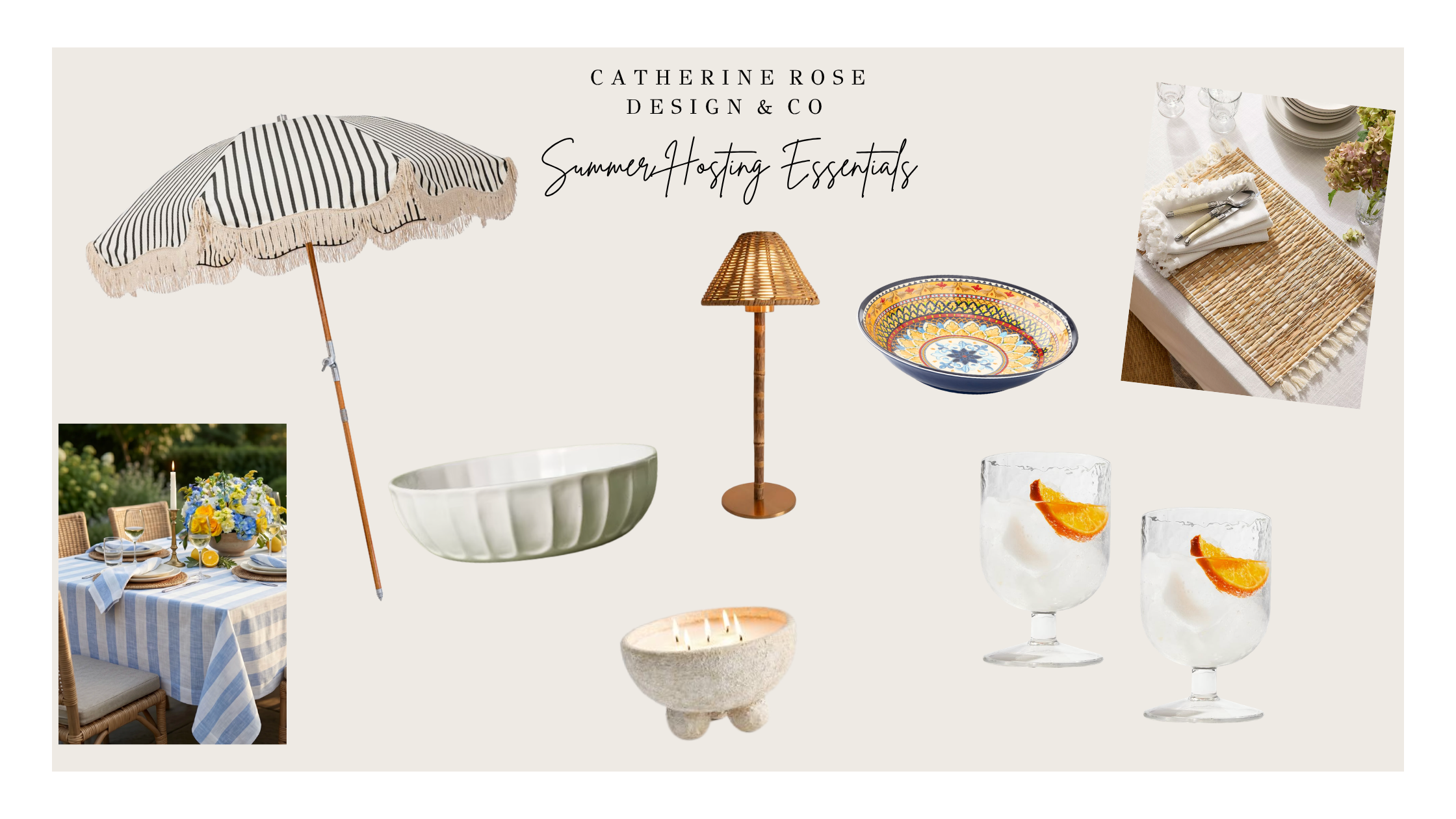 Summer Entertaining: What we’re eyeing, how we prep, and all the fun!