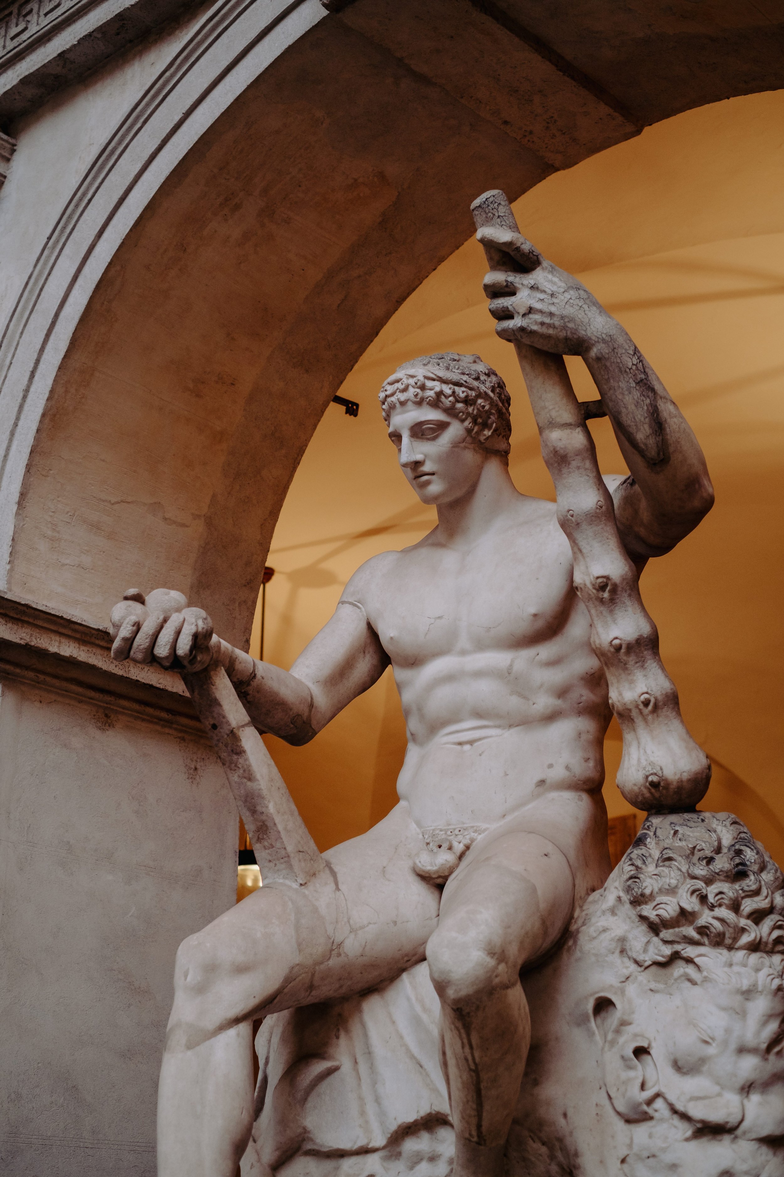 Classical Sculpture at Florence's Museo Archeologico | Luxury Wedding Photography in Italy
