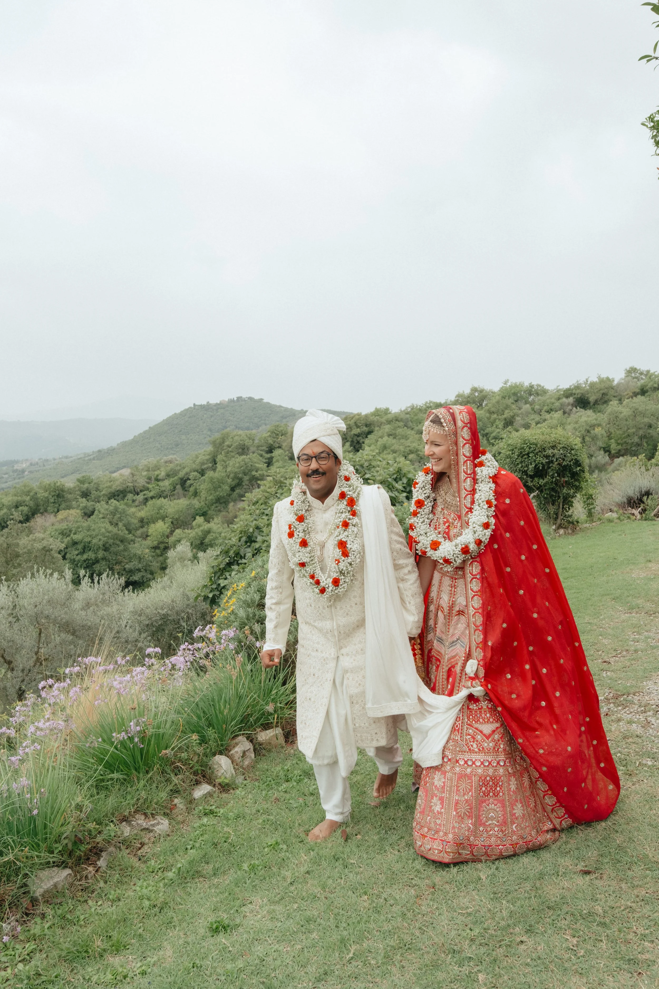 Indian & Western Wedding, Umbria — Kiara & Khunal