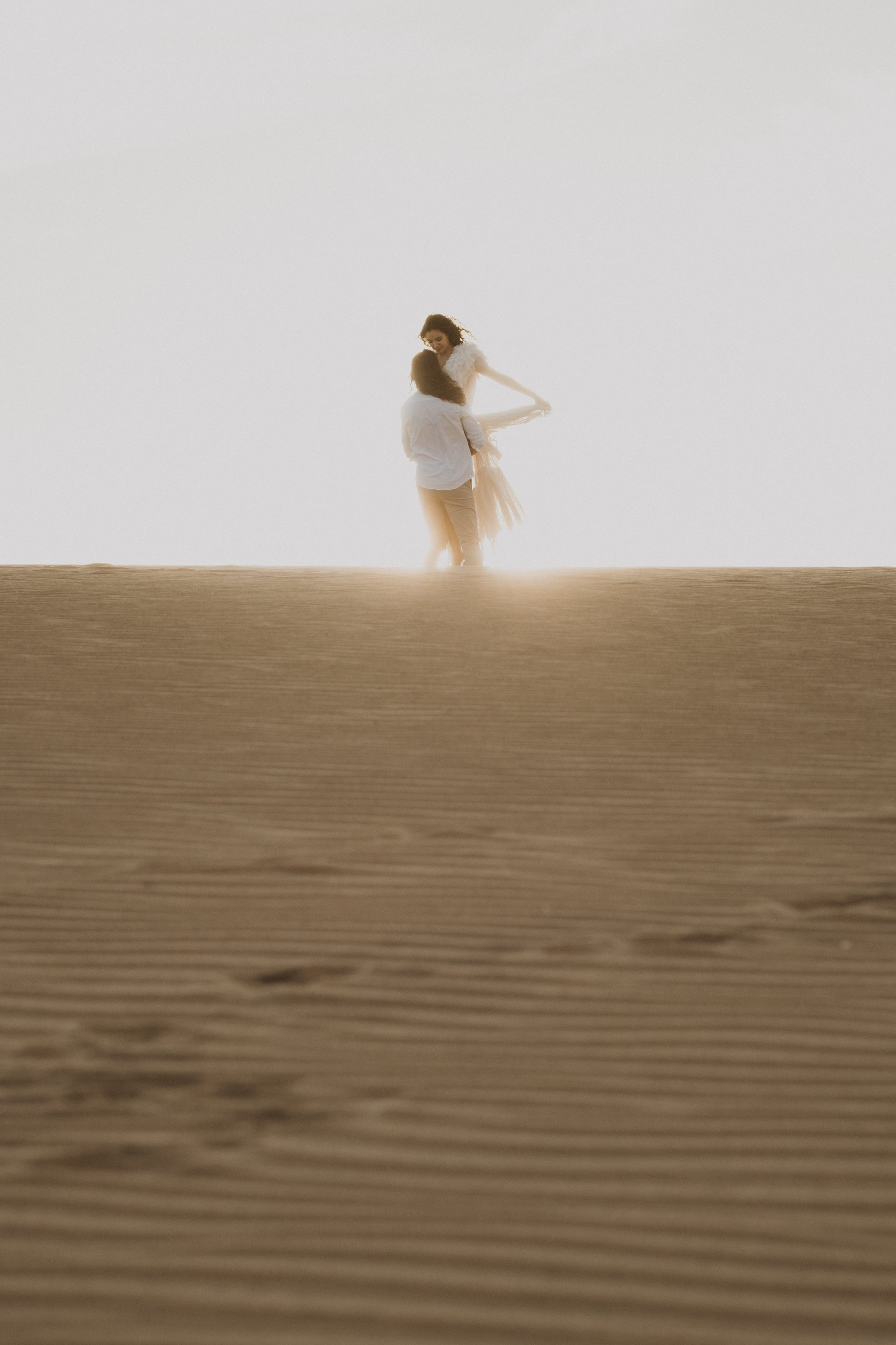 Romantic Desert Elopement in Sunset Light | Intimate Wedding Photography Abroad
