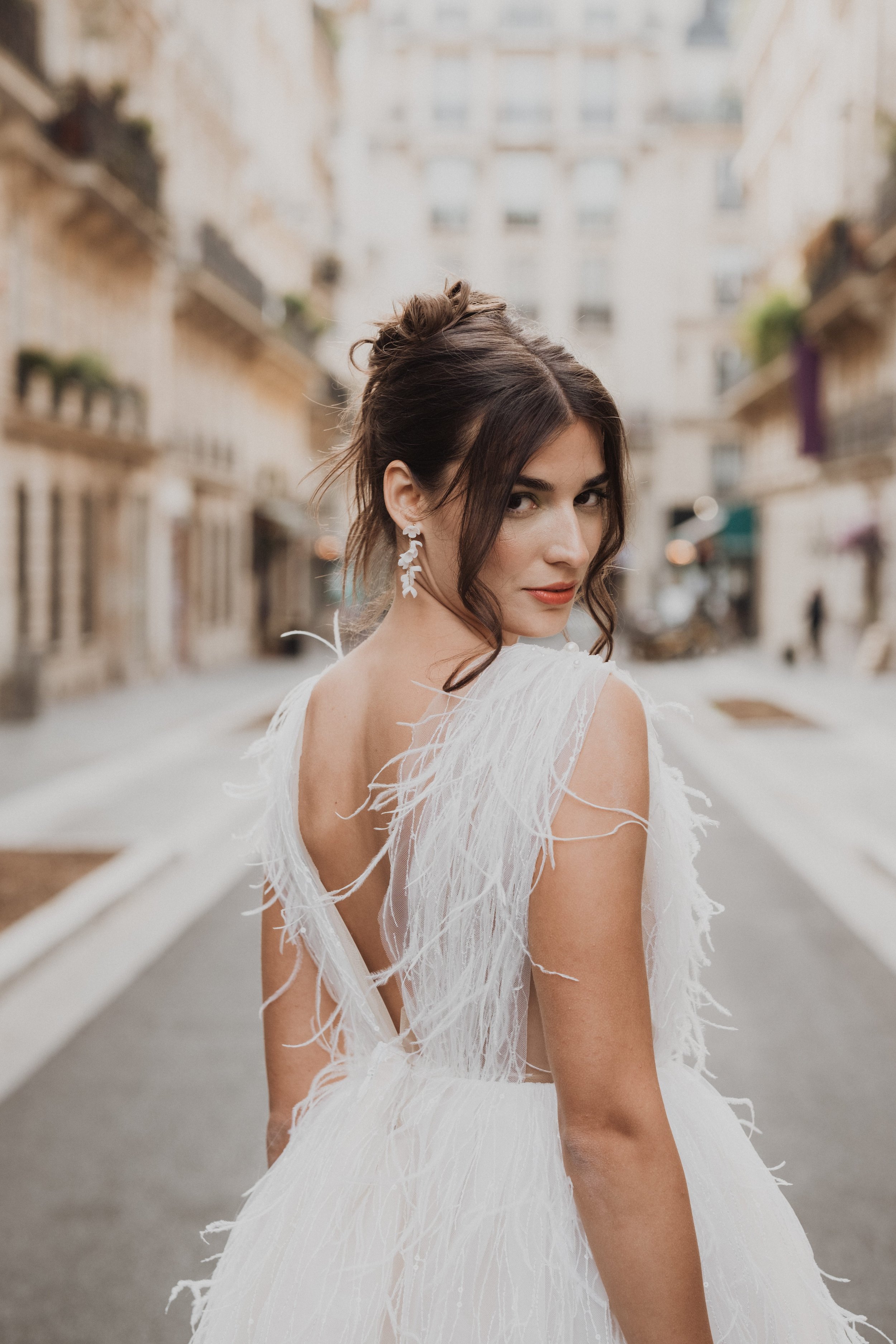 Bridal Fashion on Parisian Streets | Elegant Wedding Photography in Paris