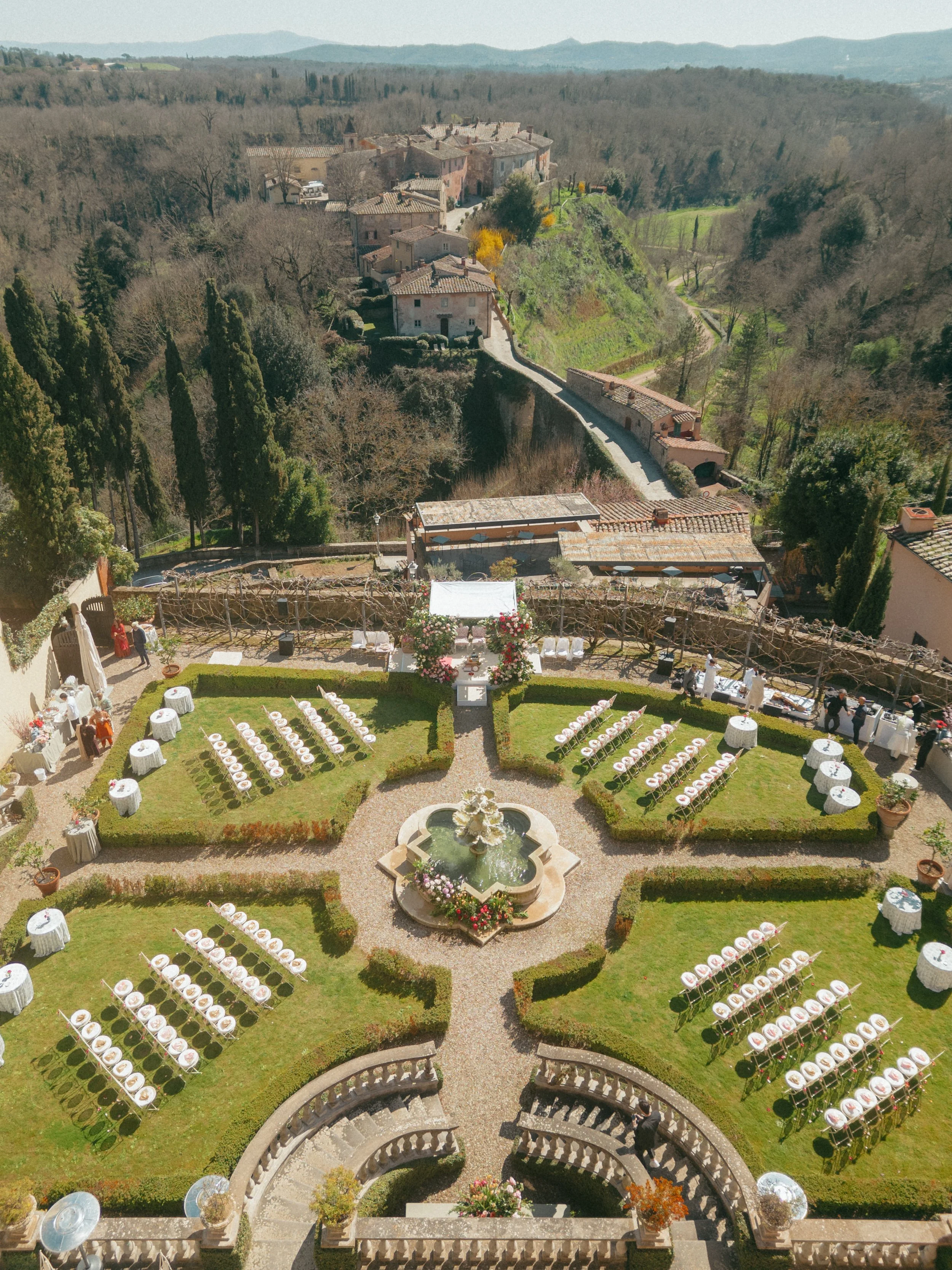 Elegant Outdoor Wedding Ceremony Setup at Il Borro Estate in Tuscany.jpg