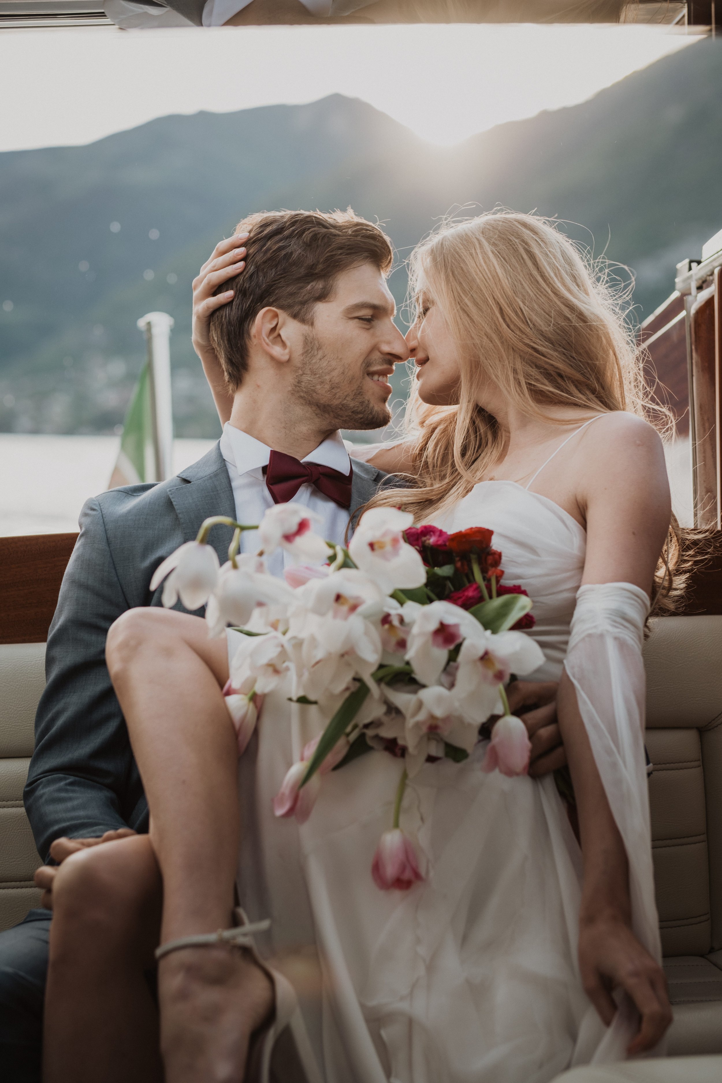 Intimate Boat Ride on Lake Como | Luxury Wedding Photography in Italy
