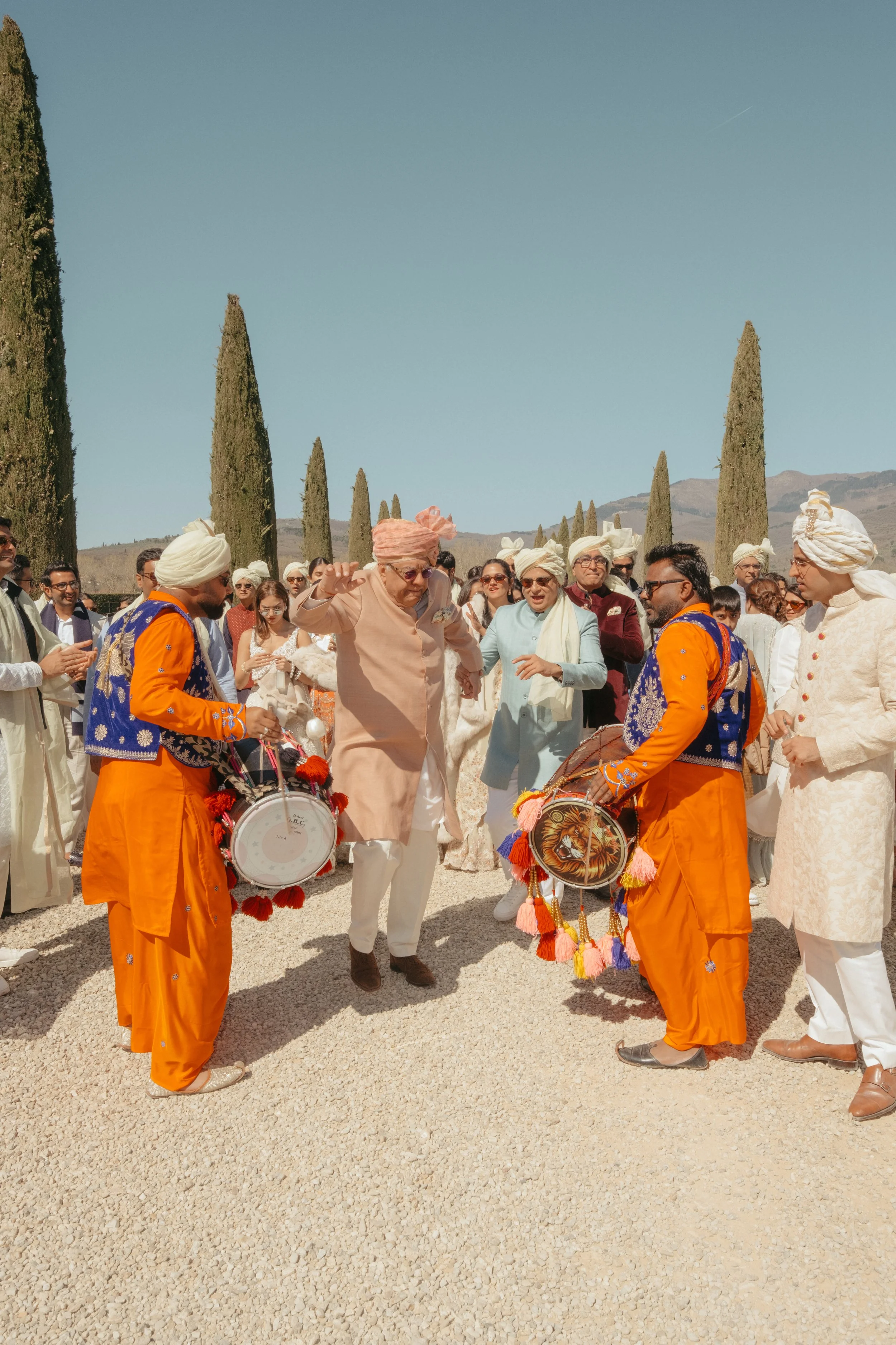 Joyful Baarat Procession at Il Borro with Dancing Guests and Live Music.jpg