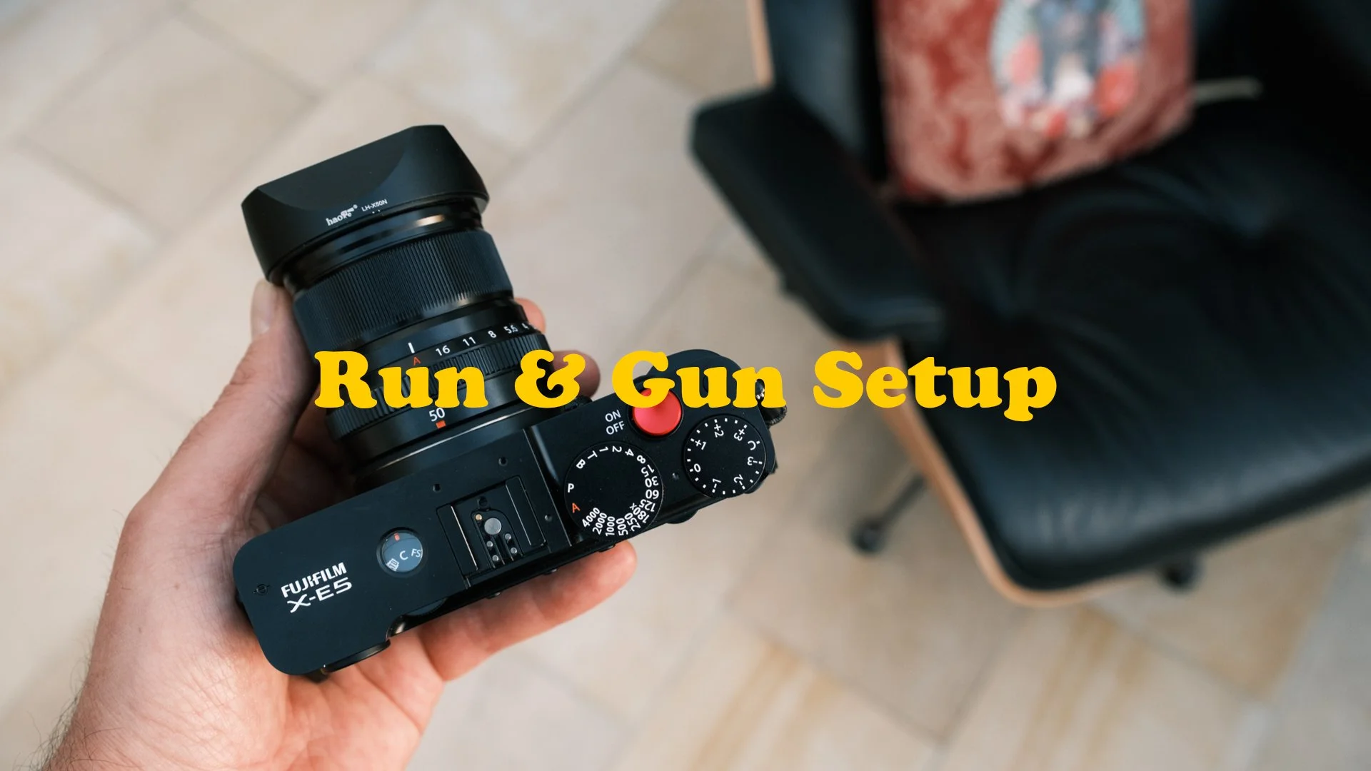 Fujifilm X-E5 ... mein Run &amp; Gun Setup (Kameraeinstellungen)
