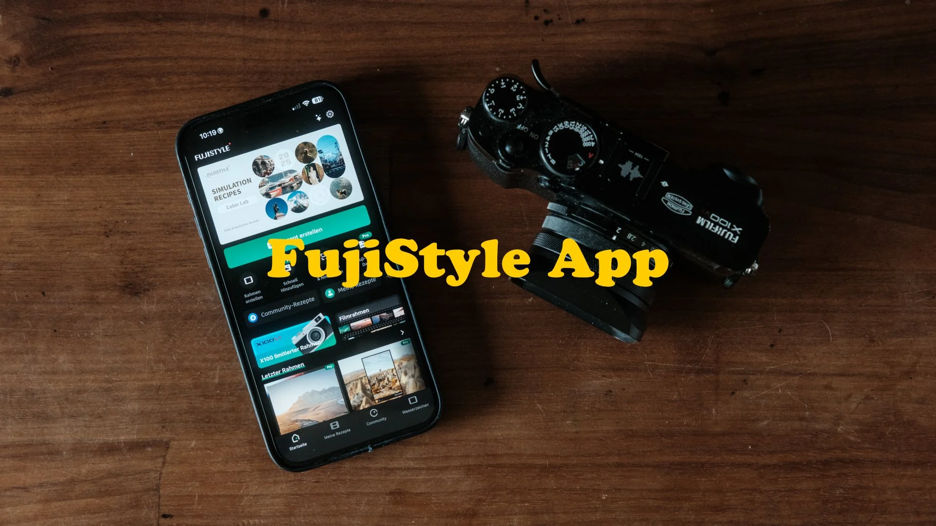 Fujistyle App ... JPEG Rezepte erstellen und auf Fujifilm Kameras übertragen (X-E5 / X100VI)