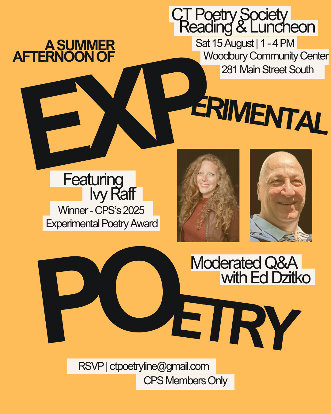 Experimental Poetry Reading with Luncheon