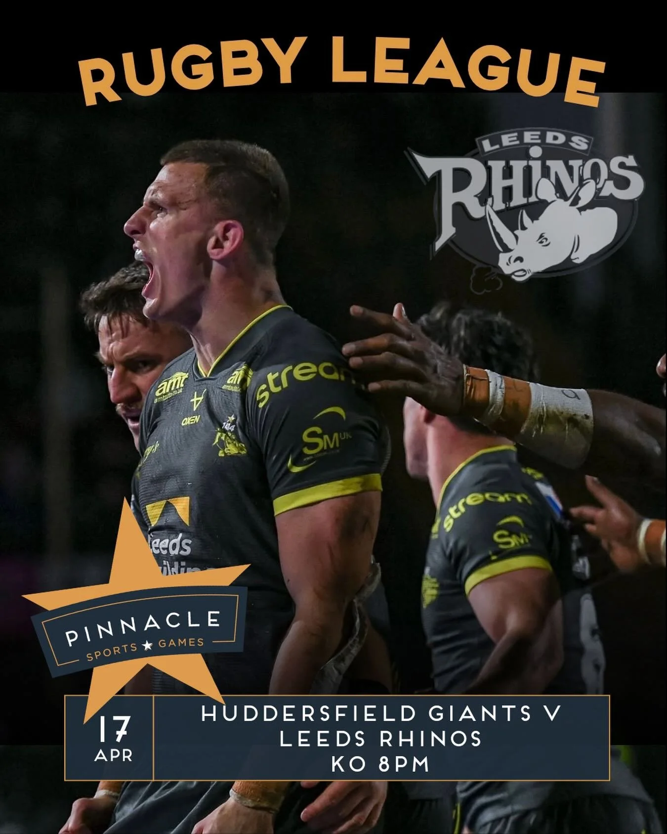Friday nights are for rugby 🏉
Leeds Rhinos on the big screens
⏰ KO 8PM

Pints pouring. Screens on. Let&rsquo;s go👏🏼