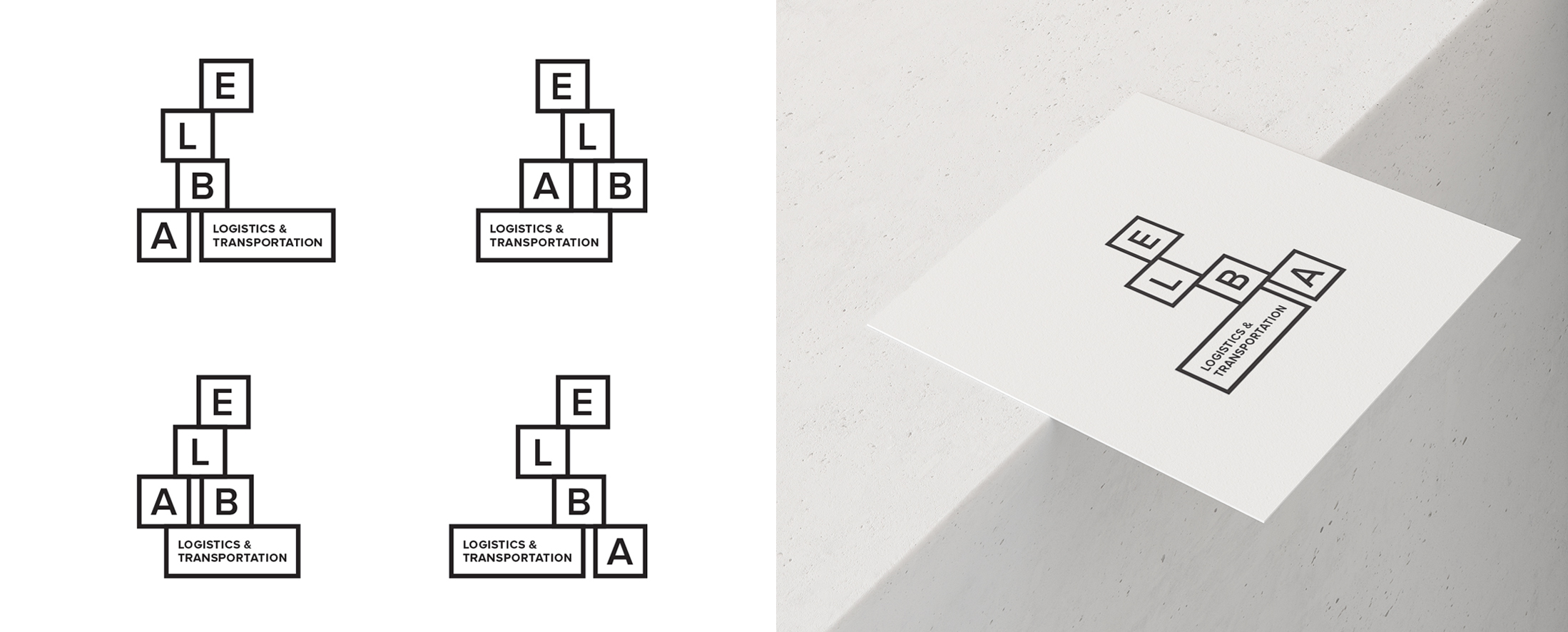  ▲ A geometric approach for the logo of a transportation company in Beirut. 