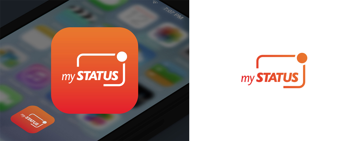  ▲ Logo for mtc touch, a Lebanese mobile network,&nbsp;"my status" app. 
